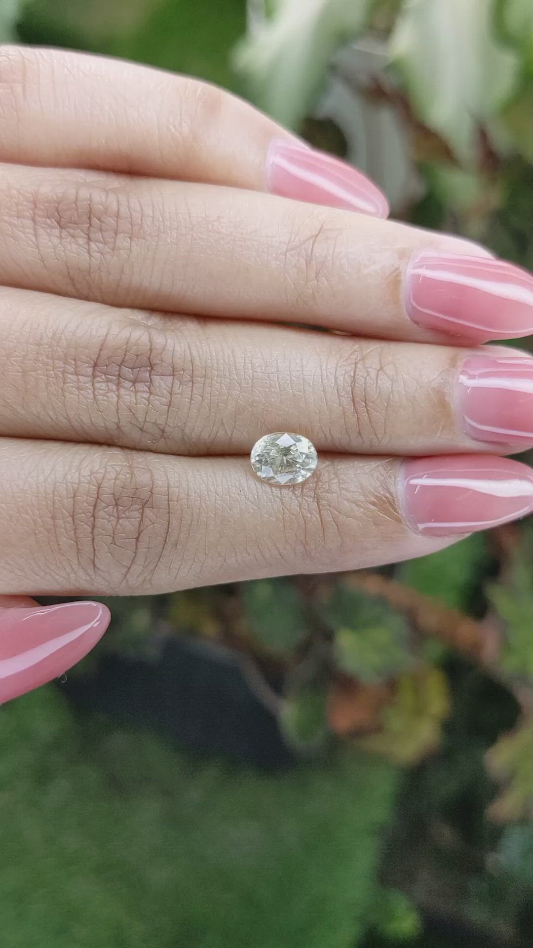 1.61 Ct. Yellow Sapphire from Ceylon (Sri Lanka) Size Video