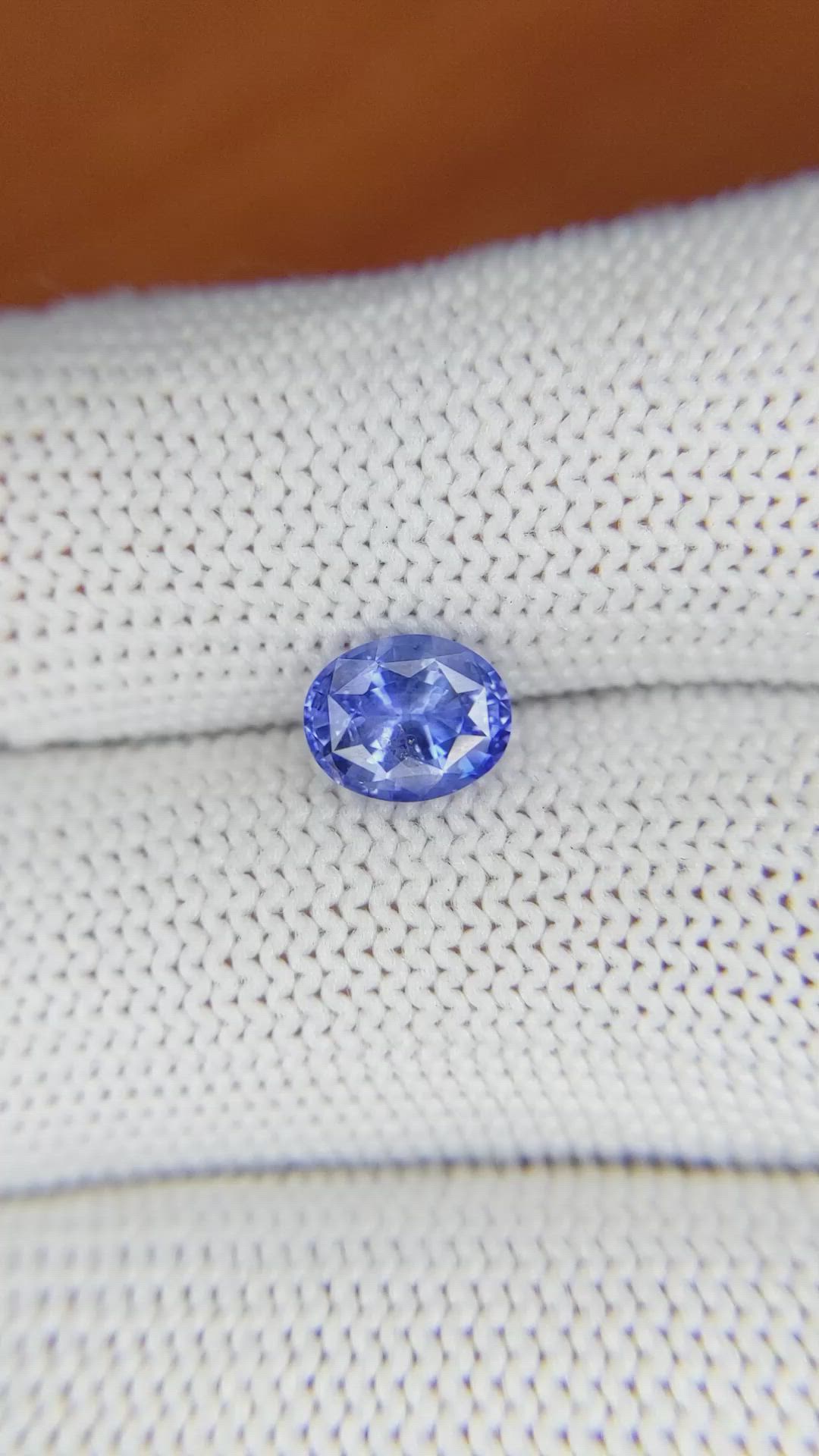 1.44 Ct. Blue Sapphire from Ceylon (Sri Lanka) Size Video