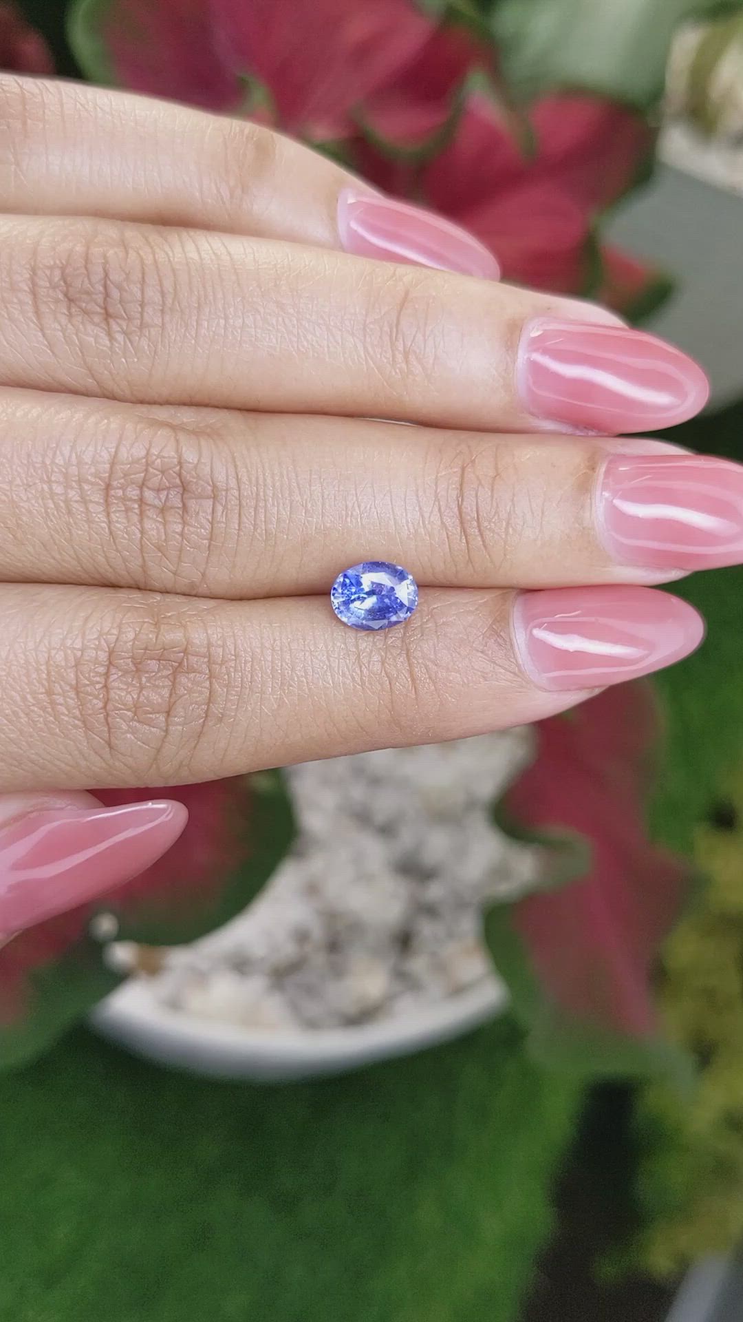 1.44 Ct. Blue Sapphire from Ceylon (Sri Lanka) Size Video