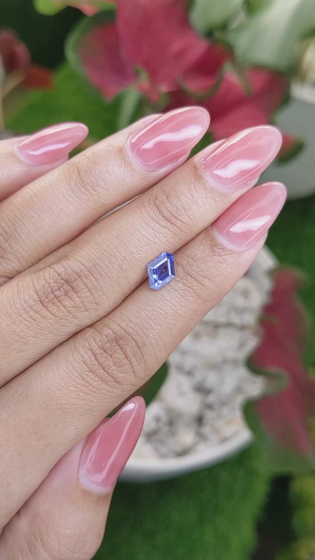 0.94 Ct. Blue Sapphire from Ceylon (Sri Lanka) Size Video