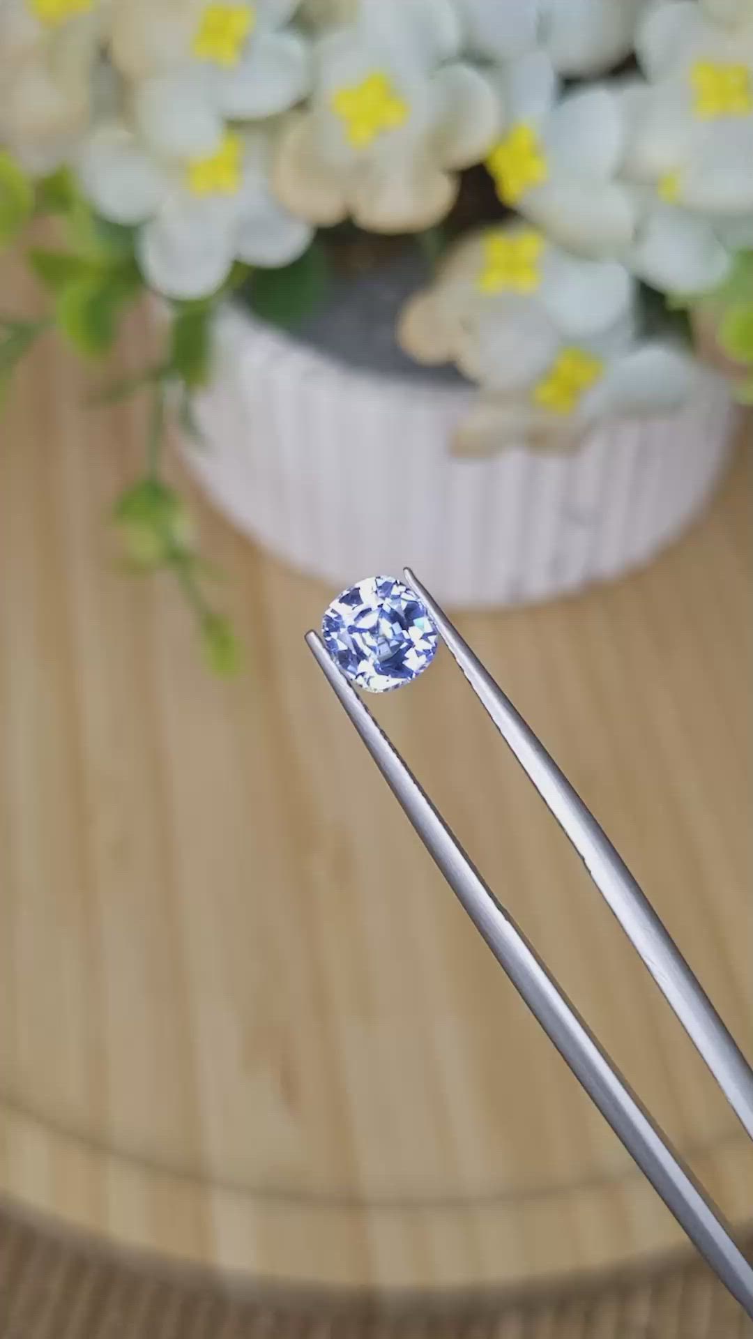 1.20 Ct. Blue Sapphire from Ceylon (Sri Lanka) Size Video