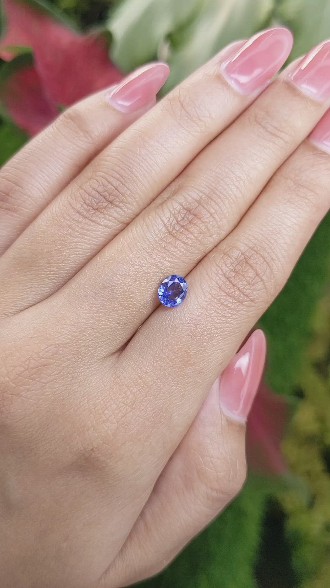 1.04 Ct. Blue Sapphire from Ceylon (Sri Lanka) Size Video