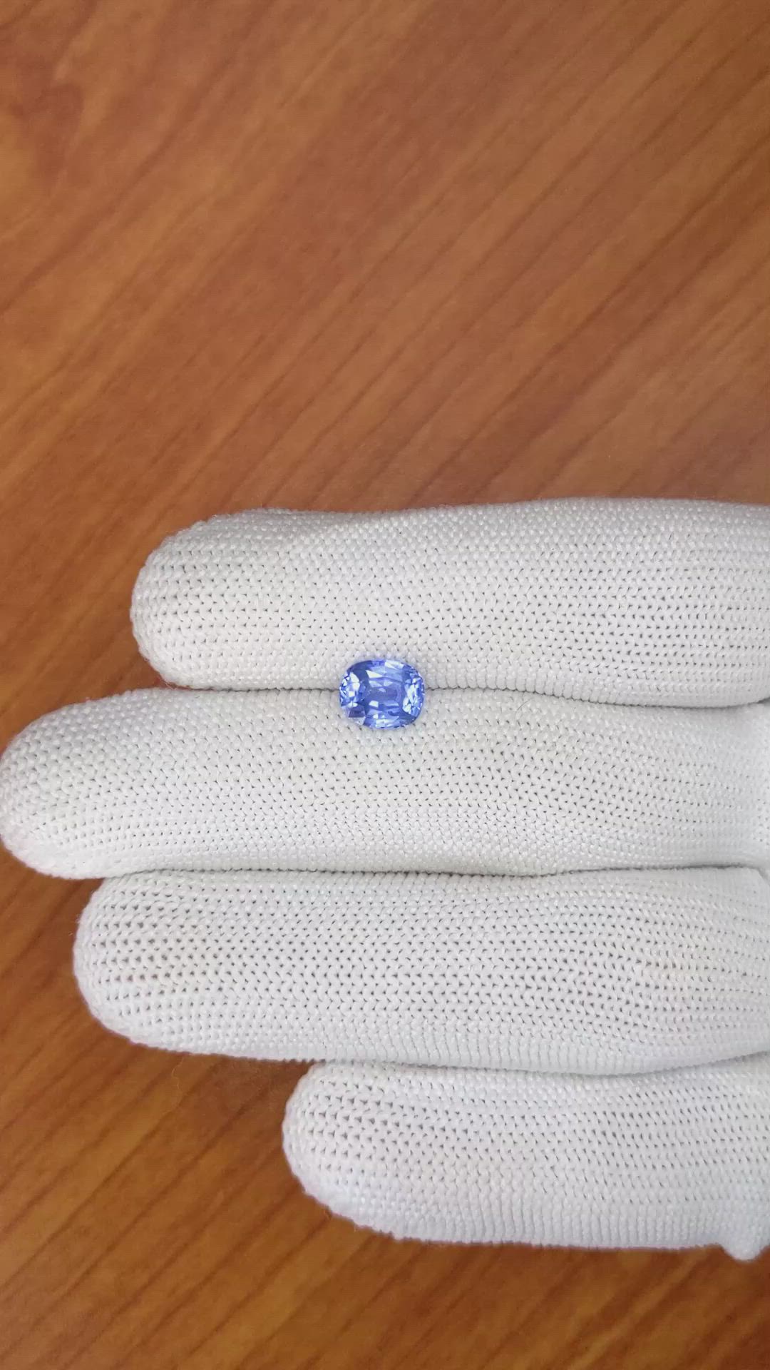 1.68 Ct. Blue Sapphire from Ceylon (Sri Lanka) Size Video