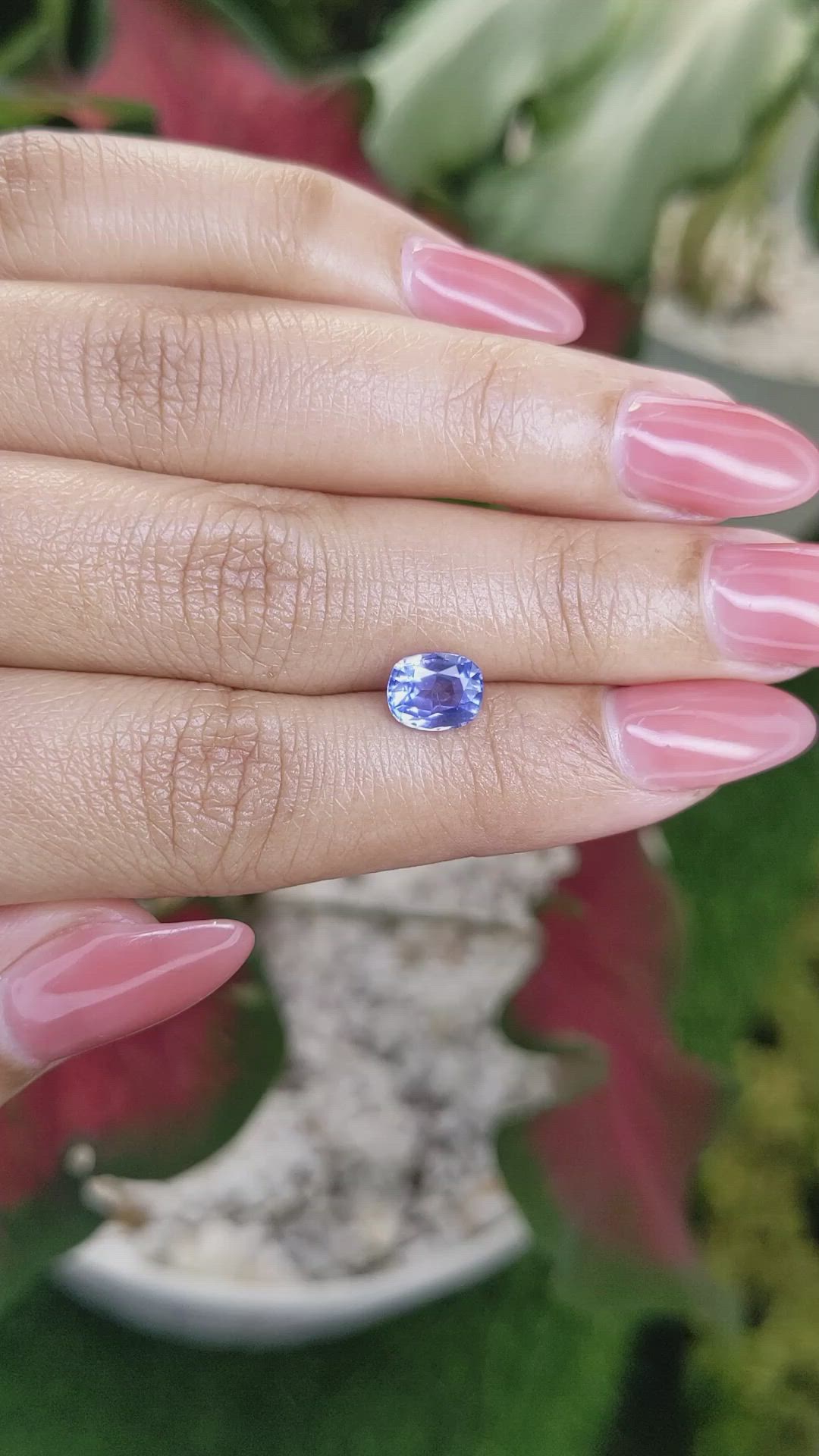 1.68 Ct. Blue Sapphire from Ceylon (Sri Lanka) Size Video