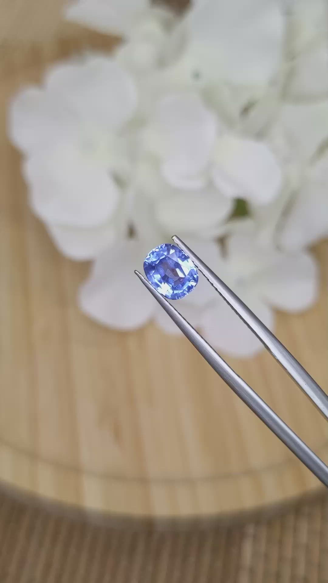 1.68 Ct. Blue Sapphire from Ceylon (Sri Lanka) Size Video