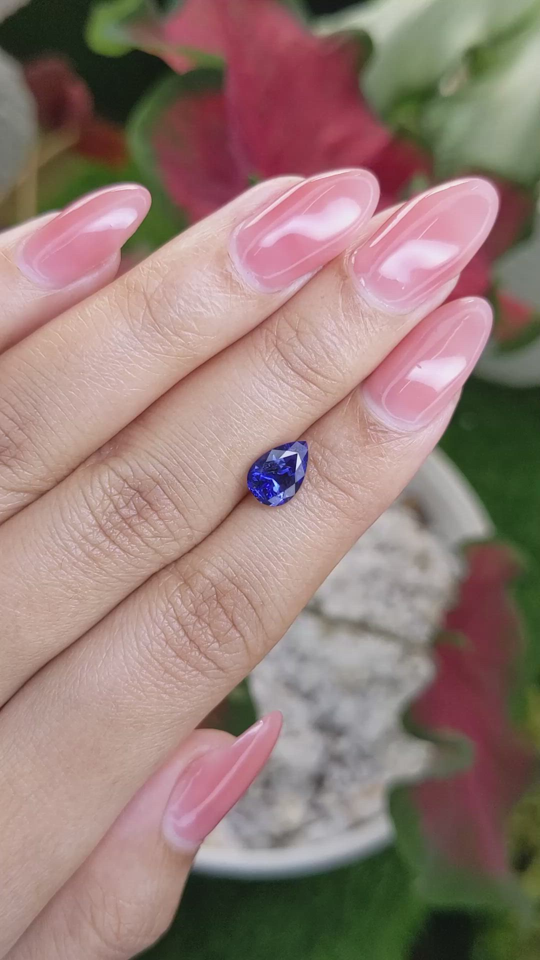 1.59 Ct. Blue Sapphire from Ceylon (Sri Lanka) Size Video