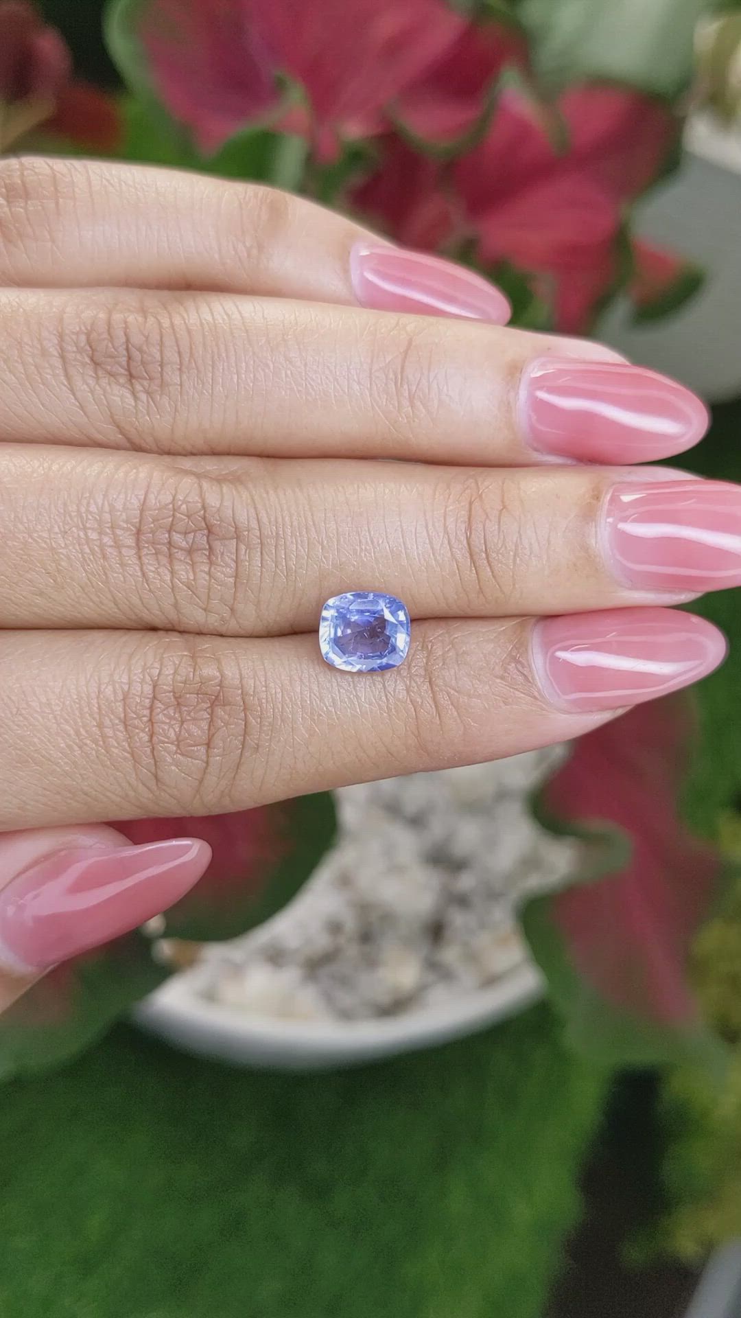 2.28 Ct. Blue Sapphire from Ceylon (Sri Lanka) Size Video