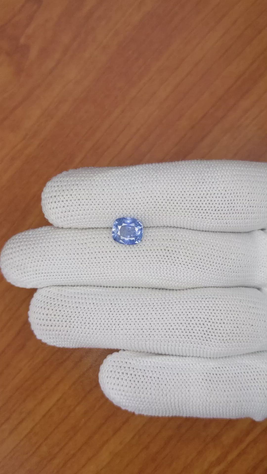 2.28 Ct. Blue Sapphire from Ceylon (Sri Lanka) Size Video