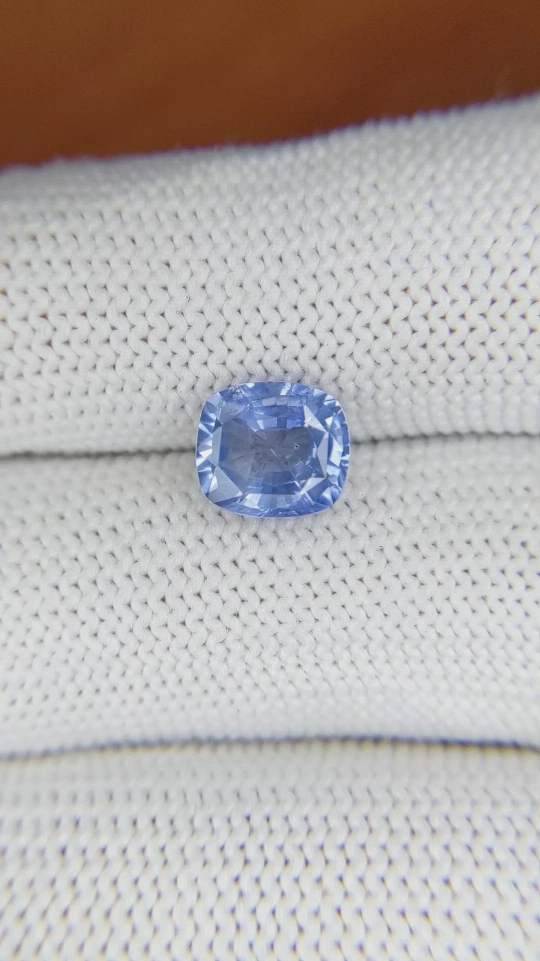2.28 Ct. Blue Sapphire from Ceylon (Sri Lanka) Size Video