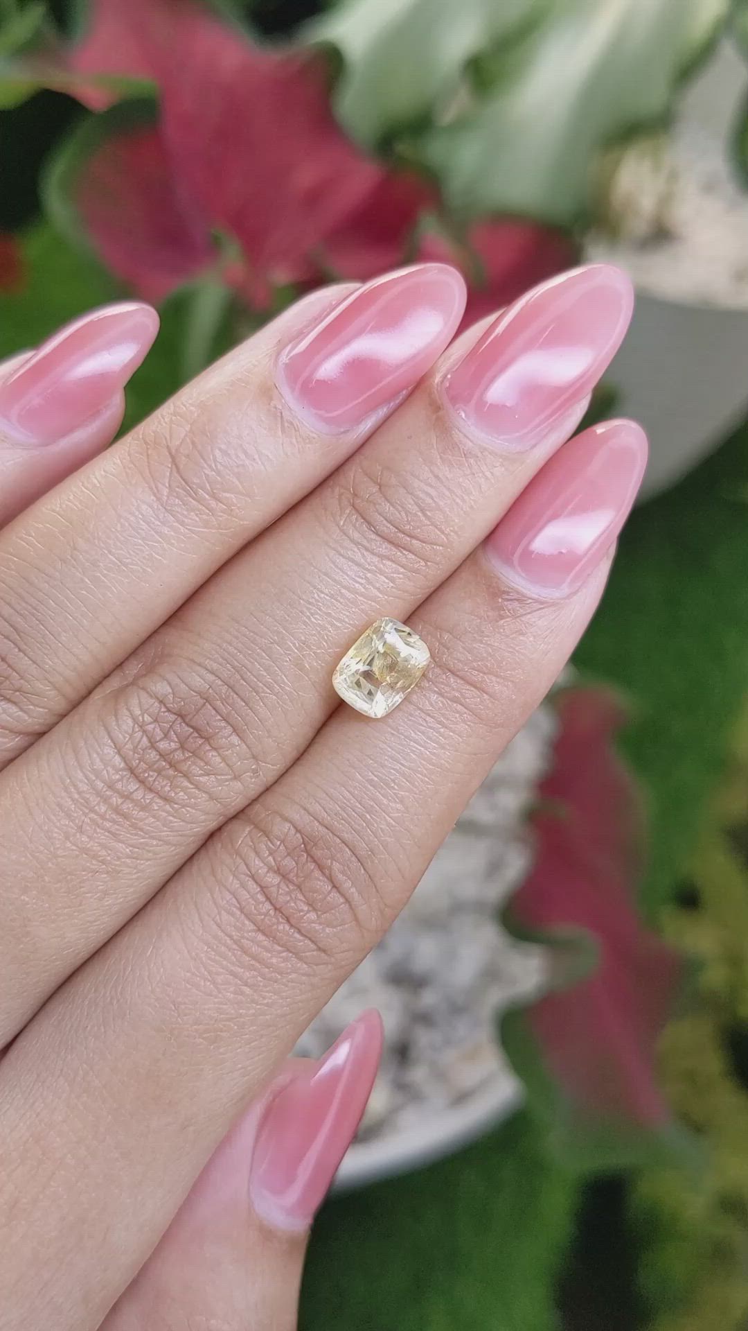 1.95 Ct. Yellow Sapphire from Ceylon (Sri Lanka) Size Video