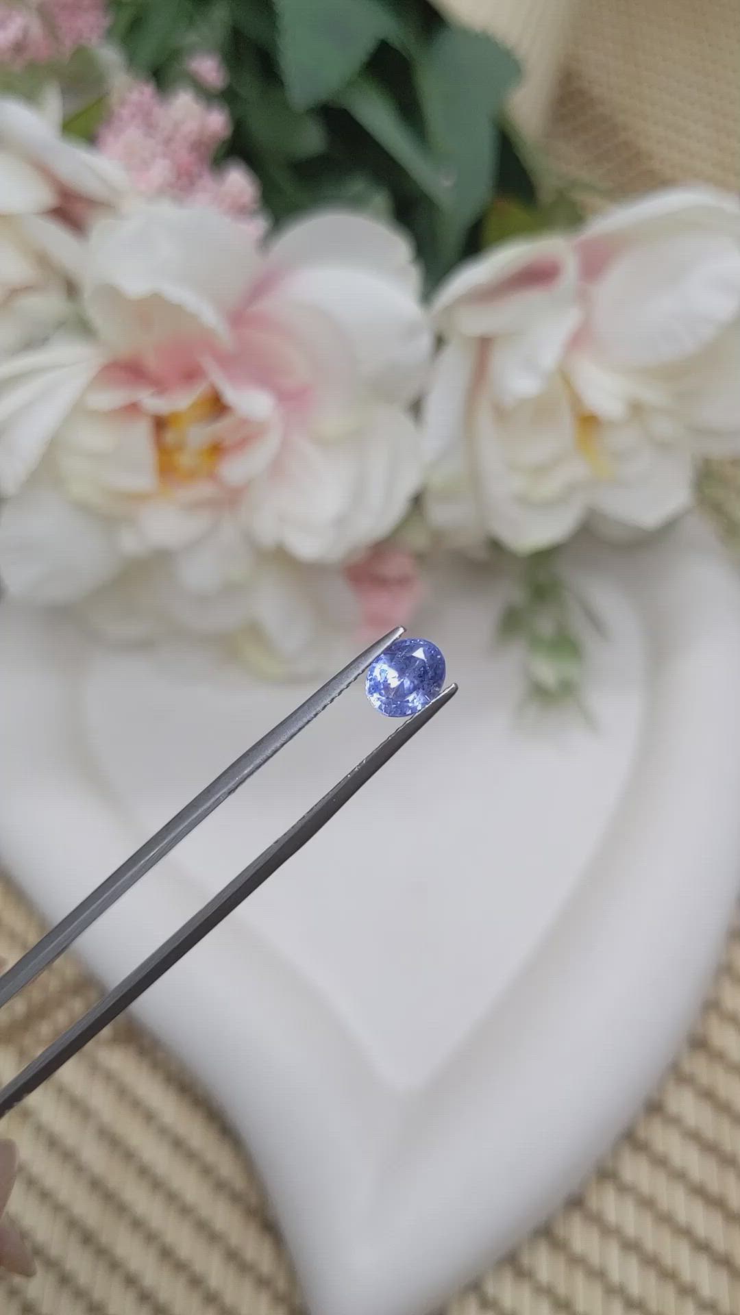 1.17 Ct. Blue Sapphire from Ceylon (Sri Lanka) Size Video