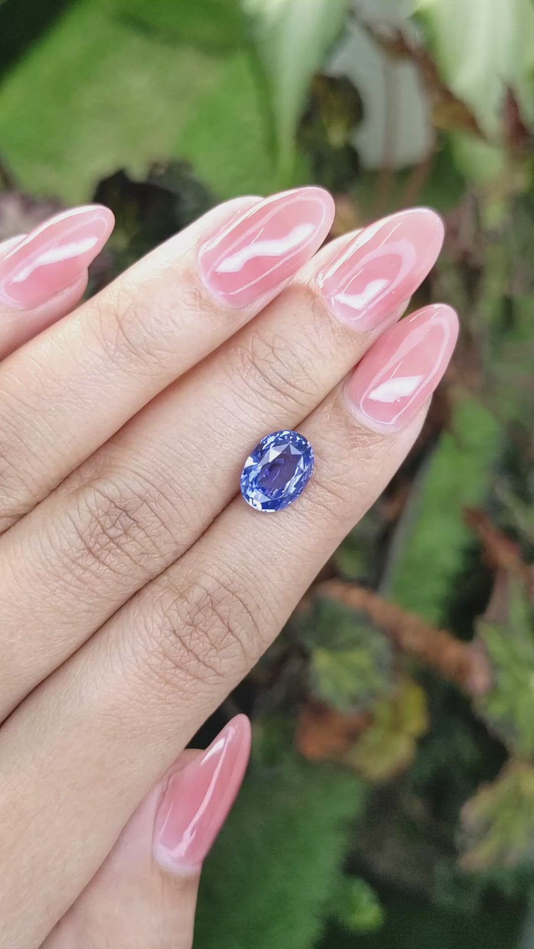 3.54 Ct. Blue Sapphire from Ceylon (Sri Lanka) Size Video