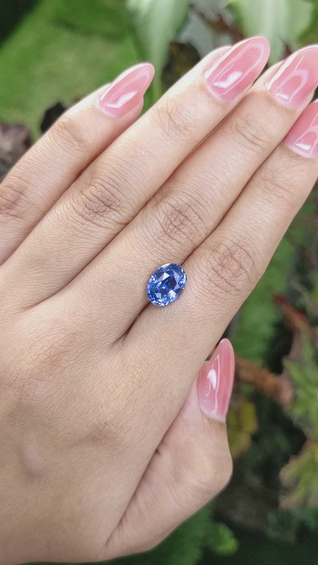 3.54 Ct. Blue Sapphire from Ceylon (Sri Lanka) Size Video
