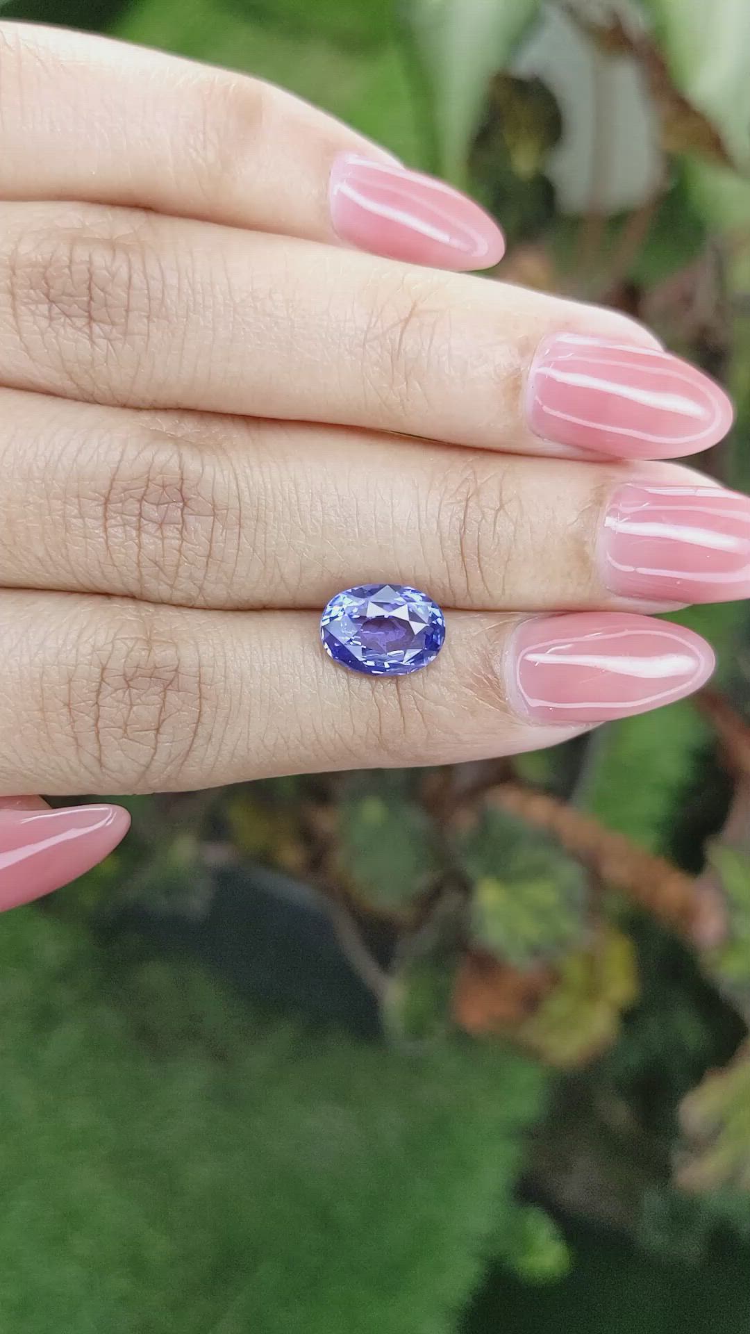 3.54 Ct. Blue Sapphire from Ceylon (Sri Lanka) Size Video