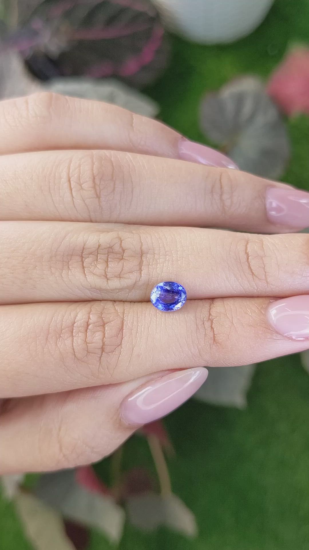 1.21 Ct. Blue Sapphire from Ceylon (Sri Lanka) Size Video