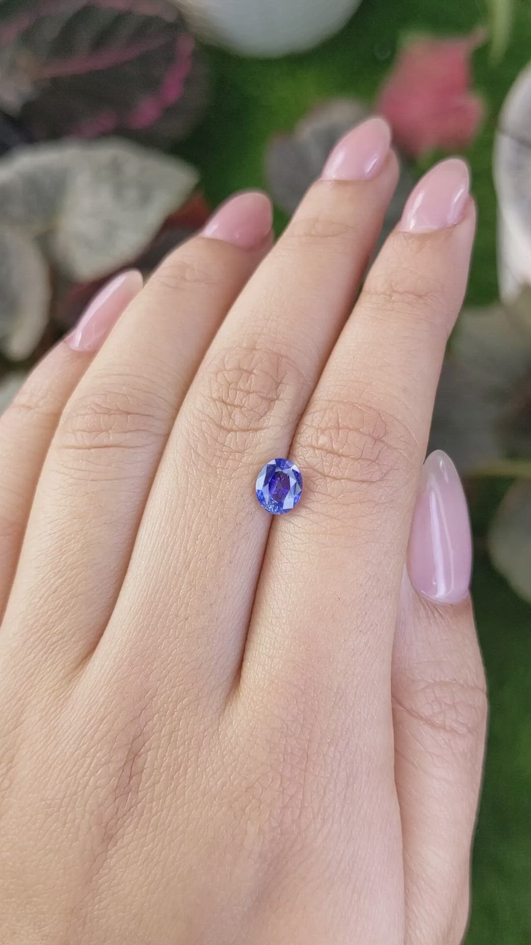 1.21 Ct. Blue Sapphire from Ceylon (Sri Lanka) Size Video