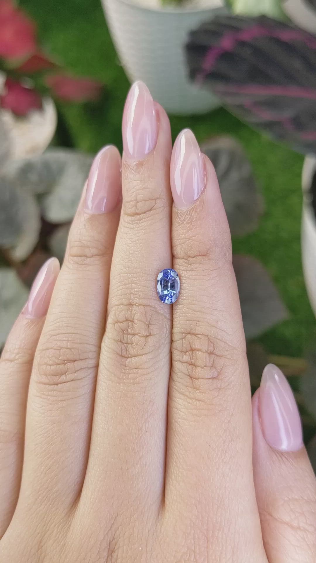 1.05 Ct. Blue Sapphire from Ceylon (Sri Lanka) Size Video