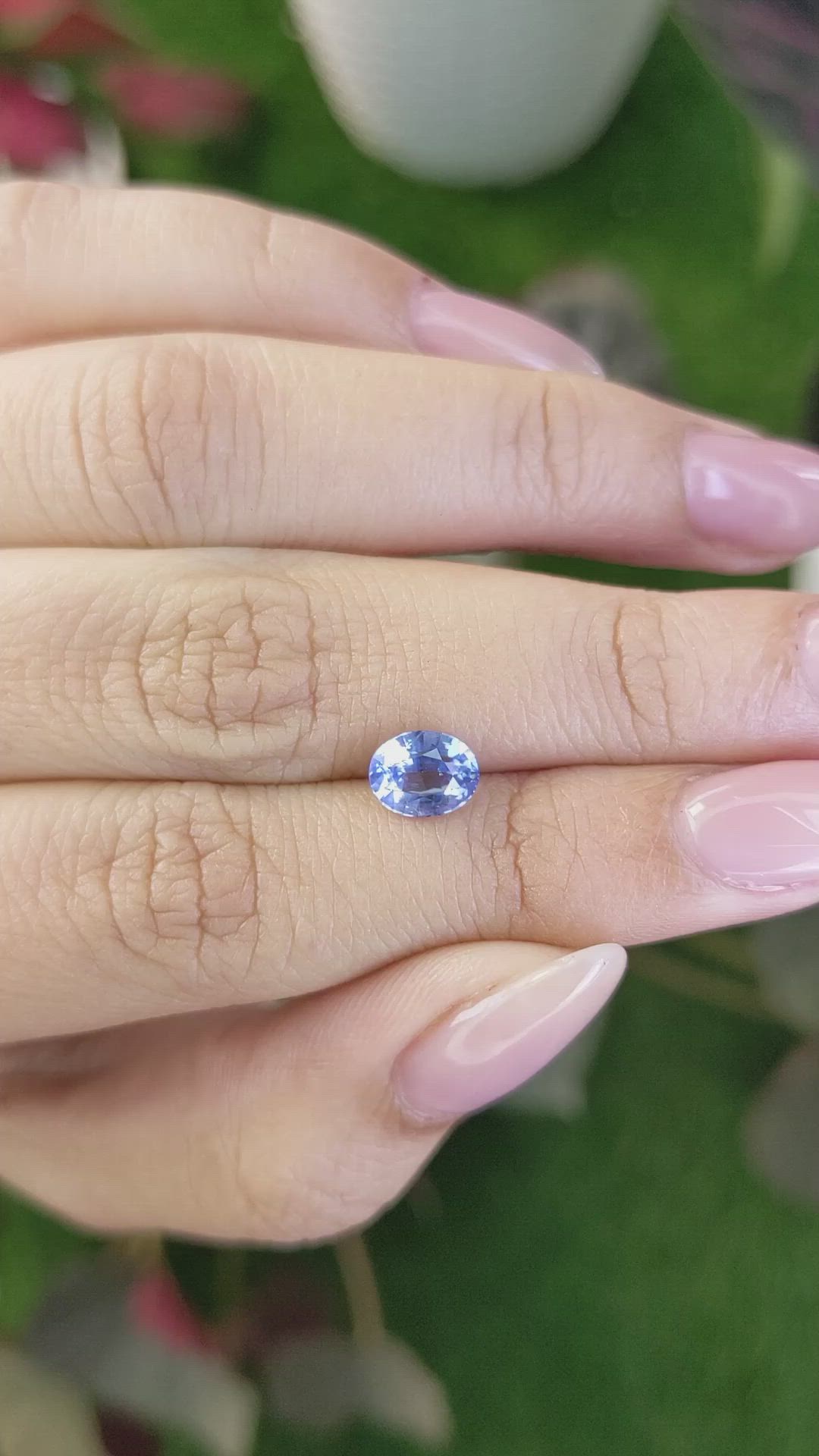 1.39 Ct. Blue Sapphire from Ceylon (Sri Lanka) Size Video