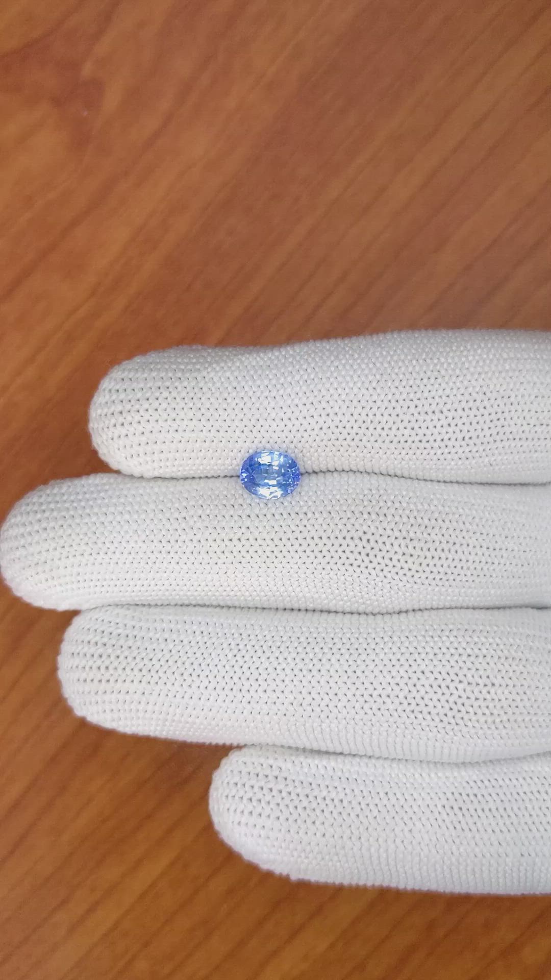 1.39 Ct. Blue Sapphire from Ceylon (Sri Lanka) Size Video