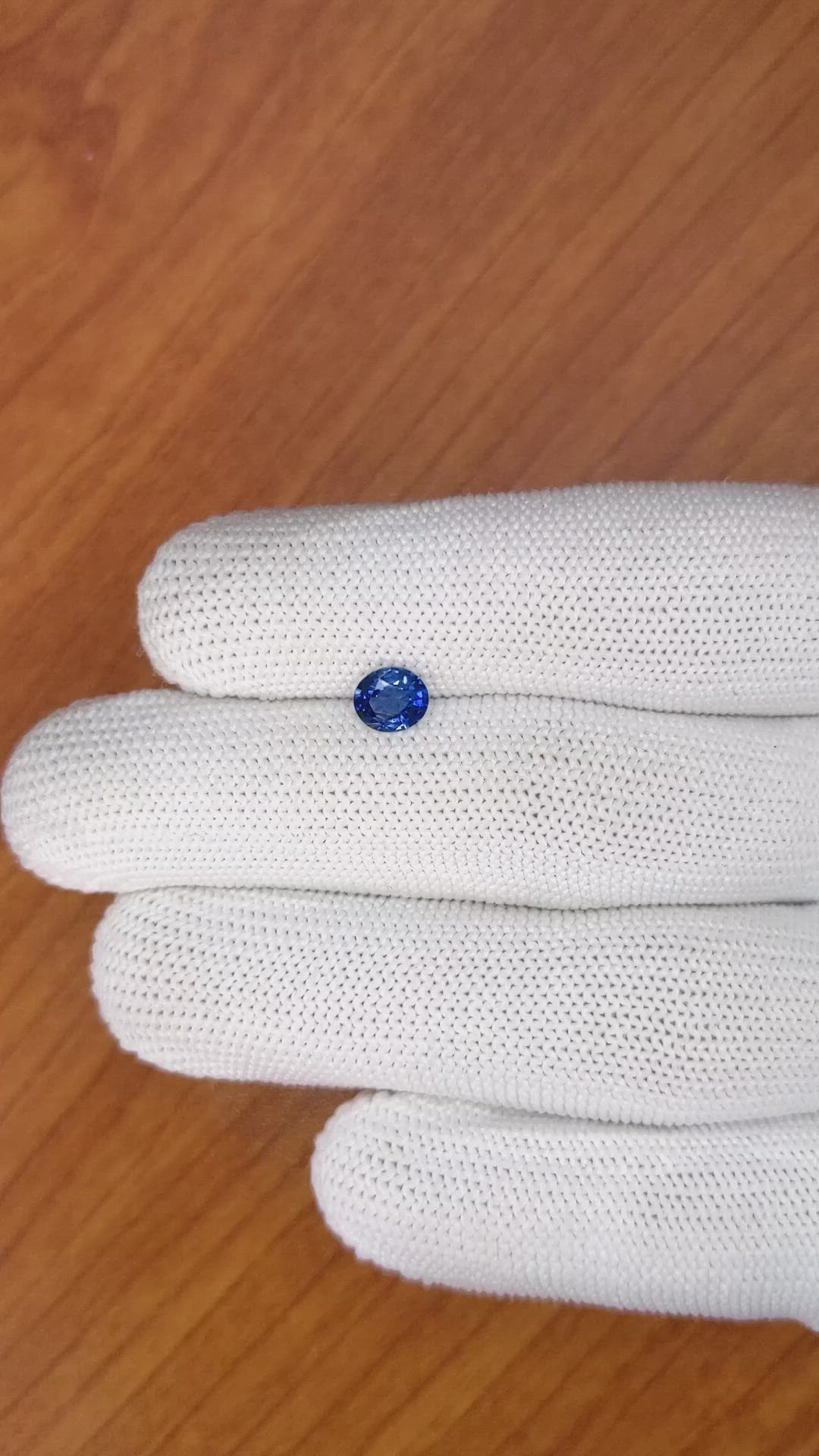 0.67 Ct. Blue Sapphire from Ceylon (Sri Lanka) Size Video