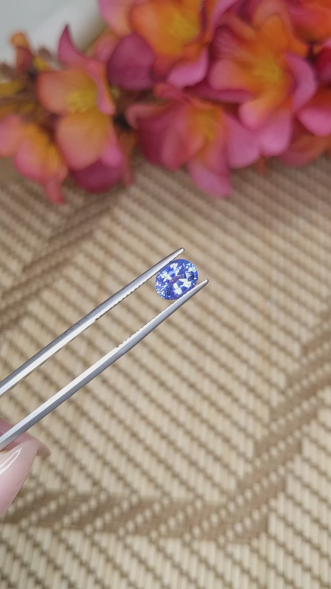 1.47 Ct. Blue Sapphire from Ceylon (Sri Lanka) Size Video
