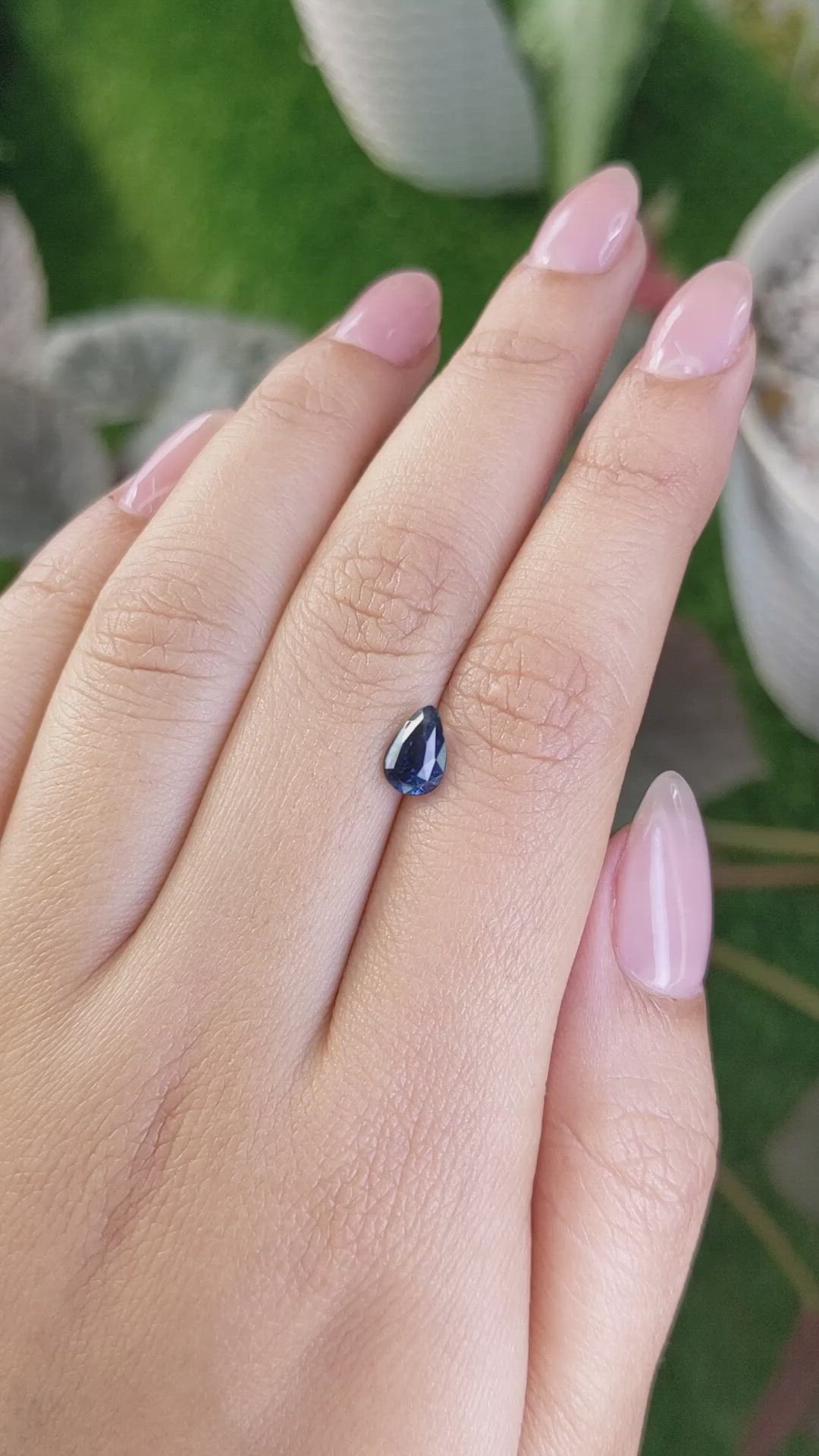 1.08 Ct. Blue Sapphire from Ceylon (Sri Lanka) Size Video