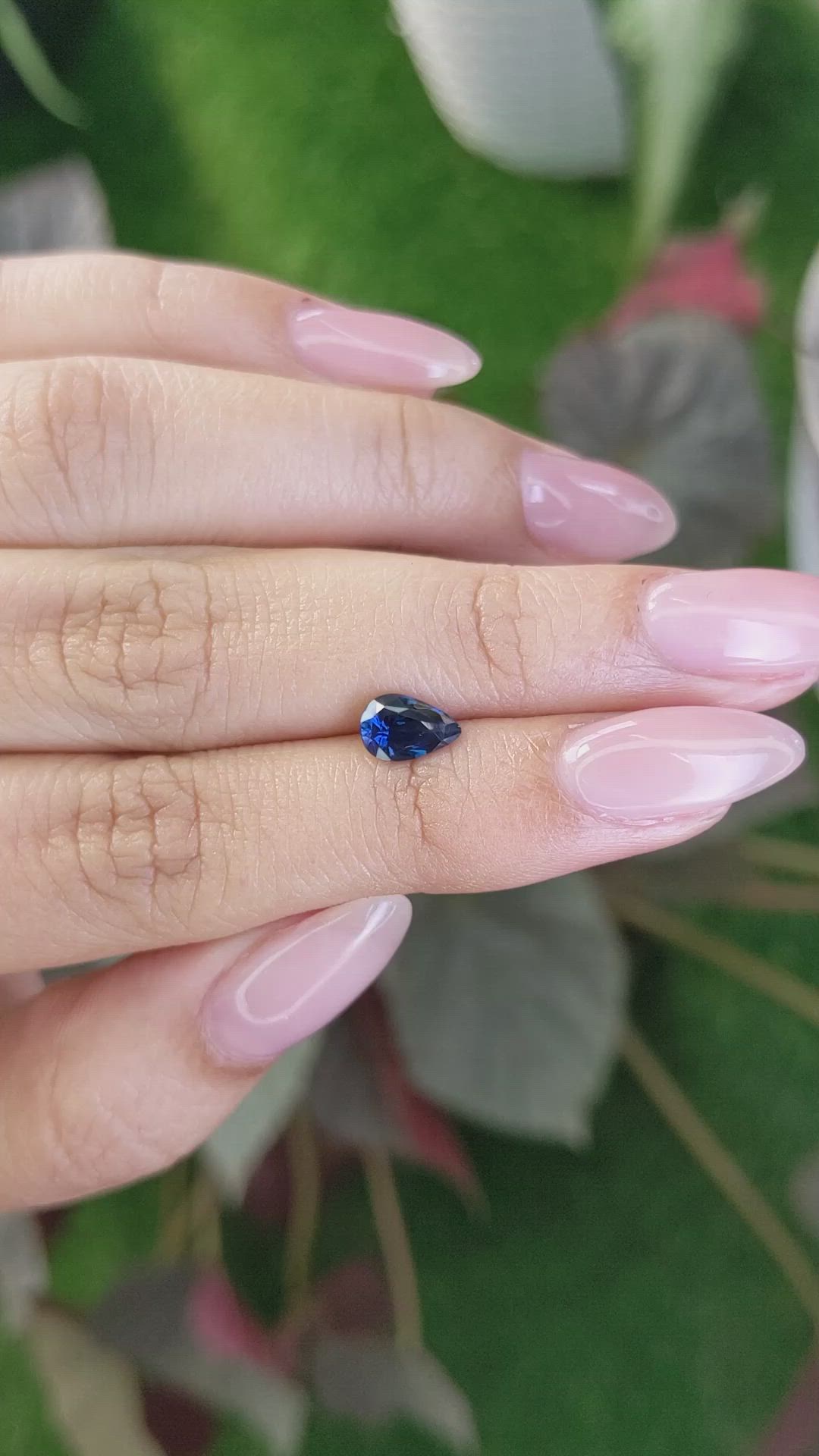 1.08 Ct. Blue Sapphire from Ceylon (Sri Lanka) Size Video