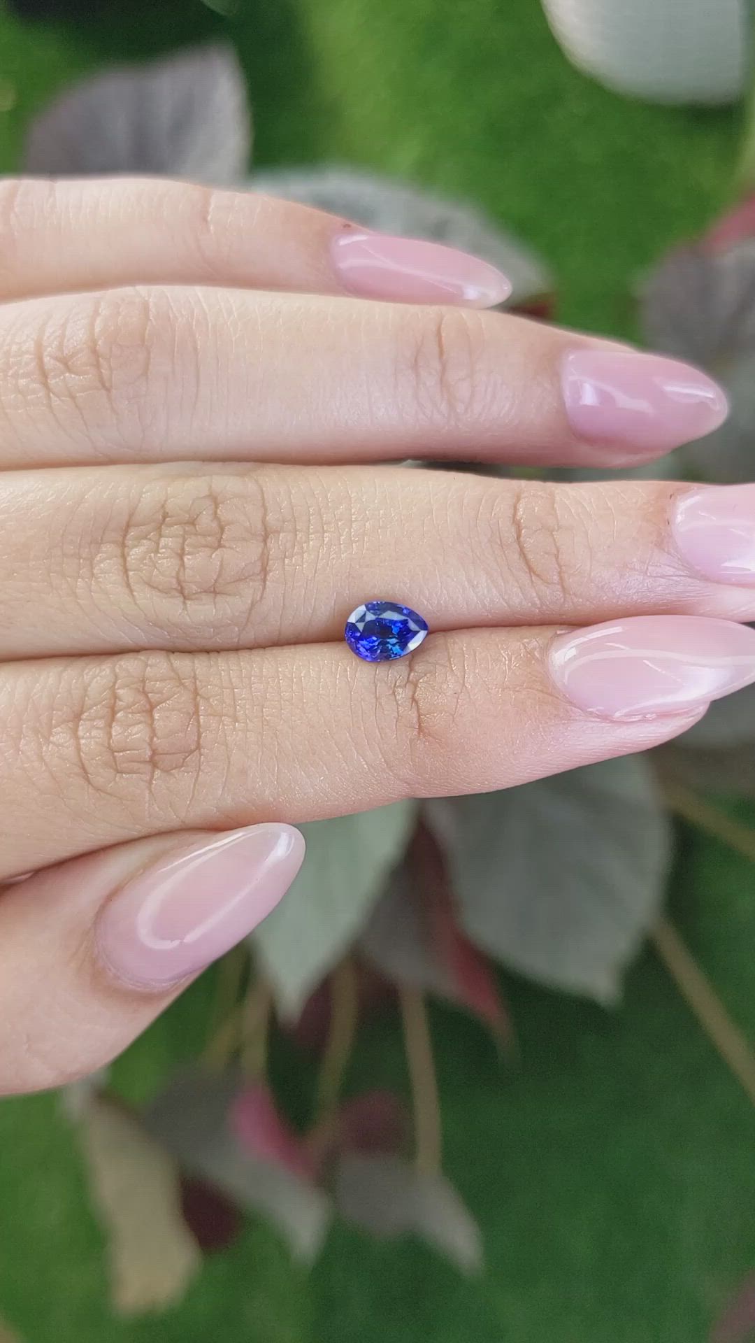 1.04 Ct. Blue Sapphire from Ceylon (Sri Lanka) Size Video