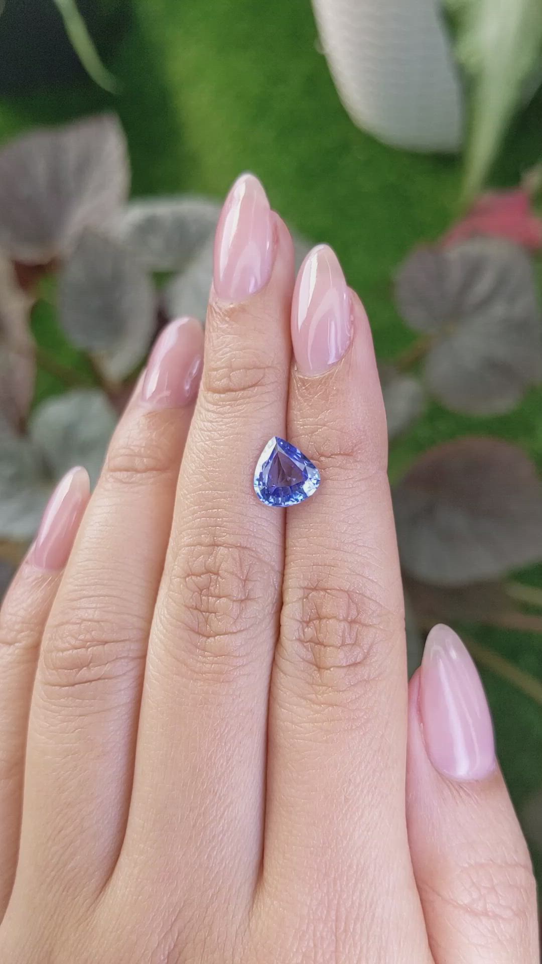 2.09 Ct. Blue Sapphire from Ceylon (Sri Lanka) Size Video