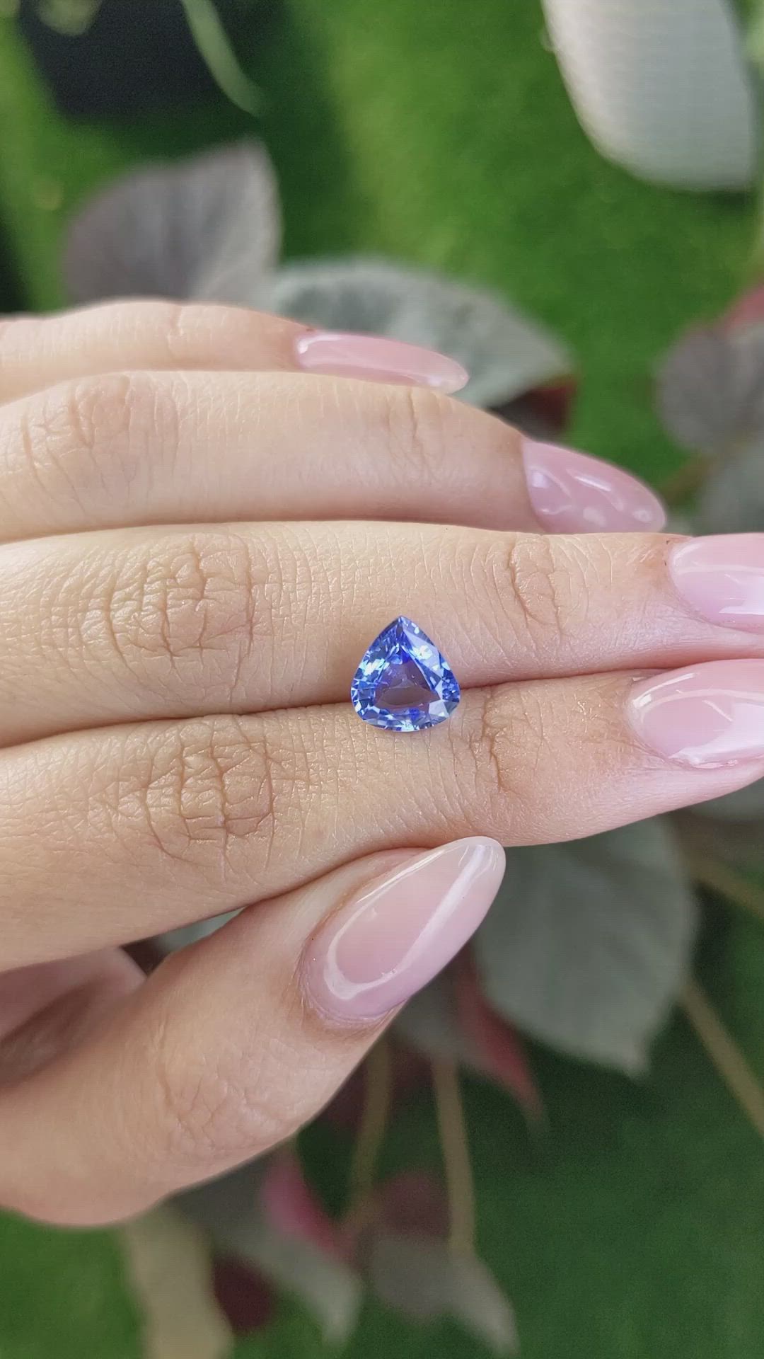 2.09 Ct. Blue Sapphire from Ceylon (Sri Lanka) Size Video