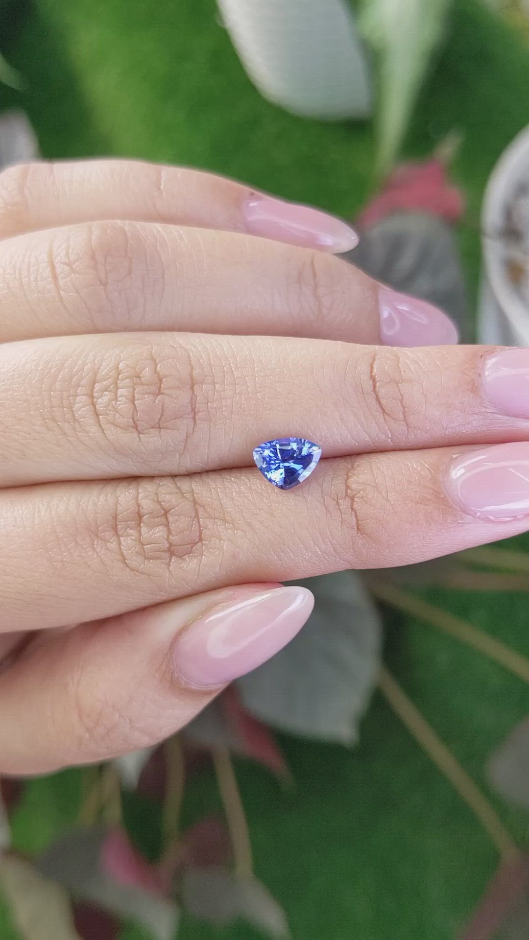 1.13 Ct. Blue Sapphire from Ceylon (Sri Lanka) Size Video