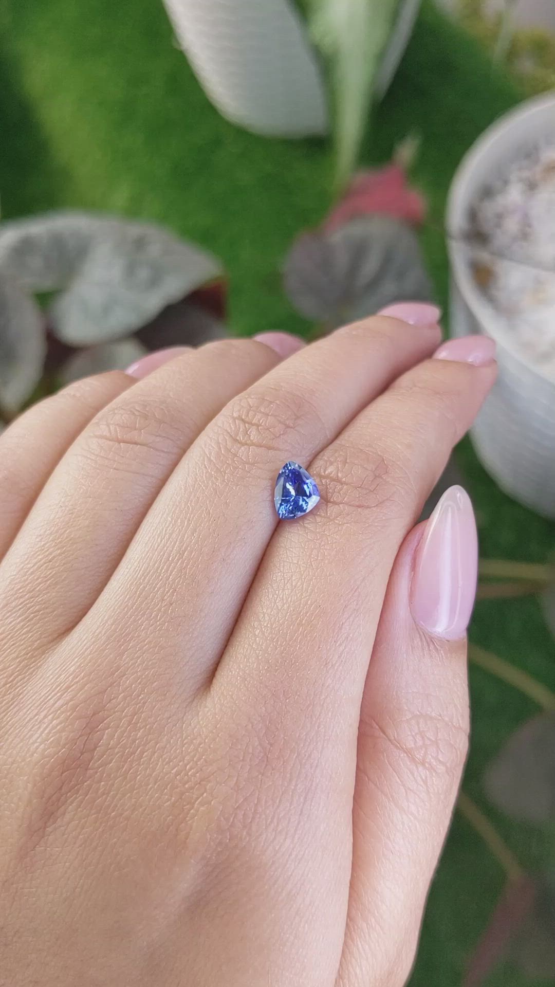 1.13 Ct. Blue Sapphire from Ceylon (Sri Lanka) Size Video