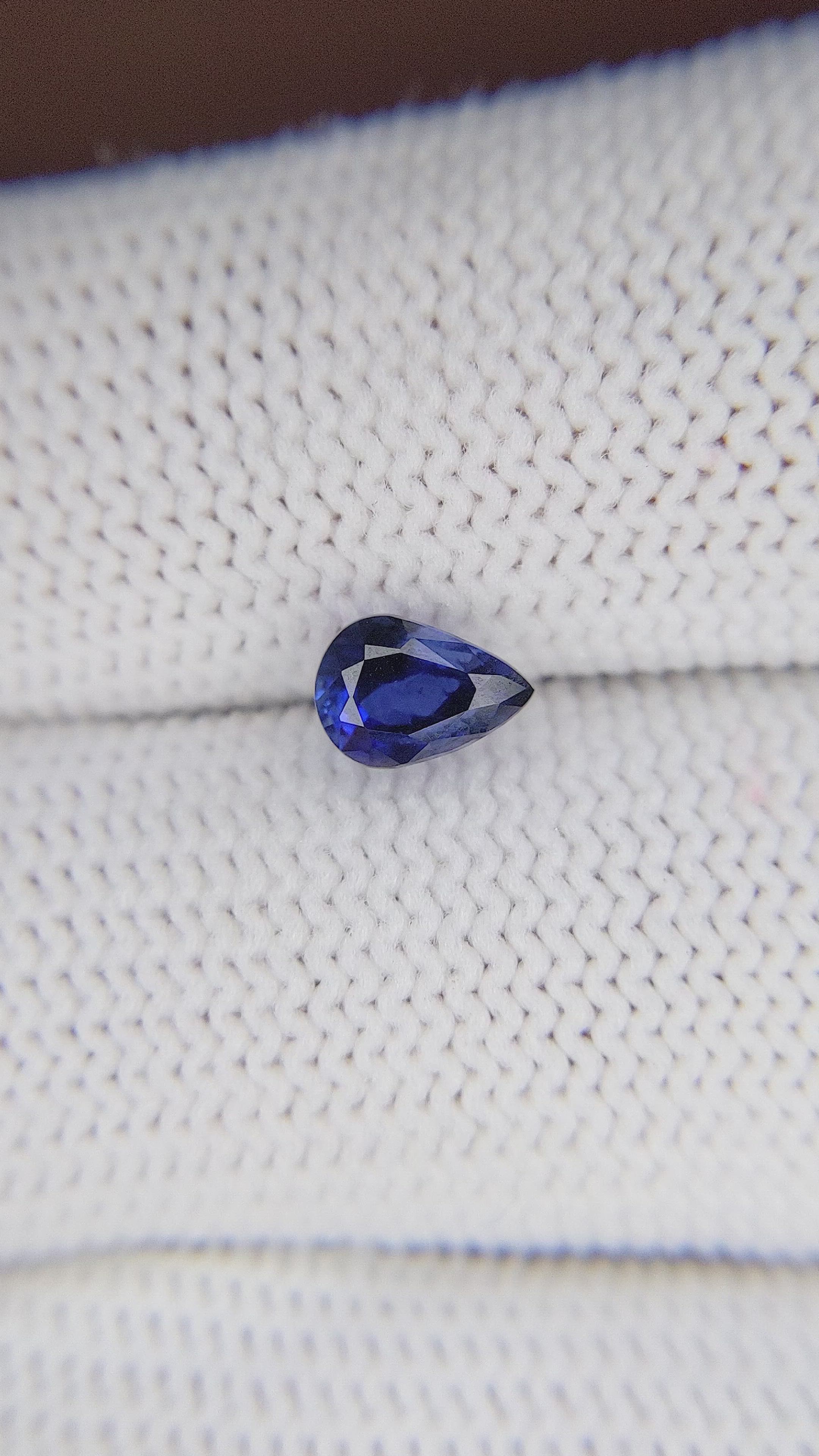 1.03 Ct. Blue Sapphire from Madagascar Size Video