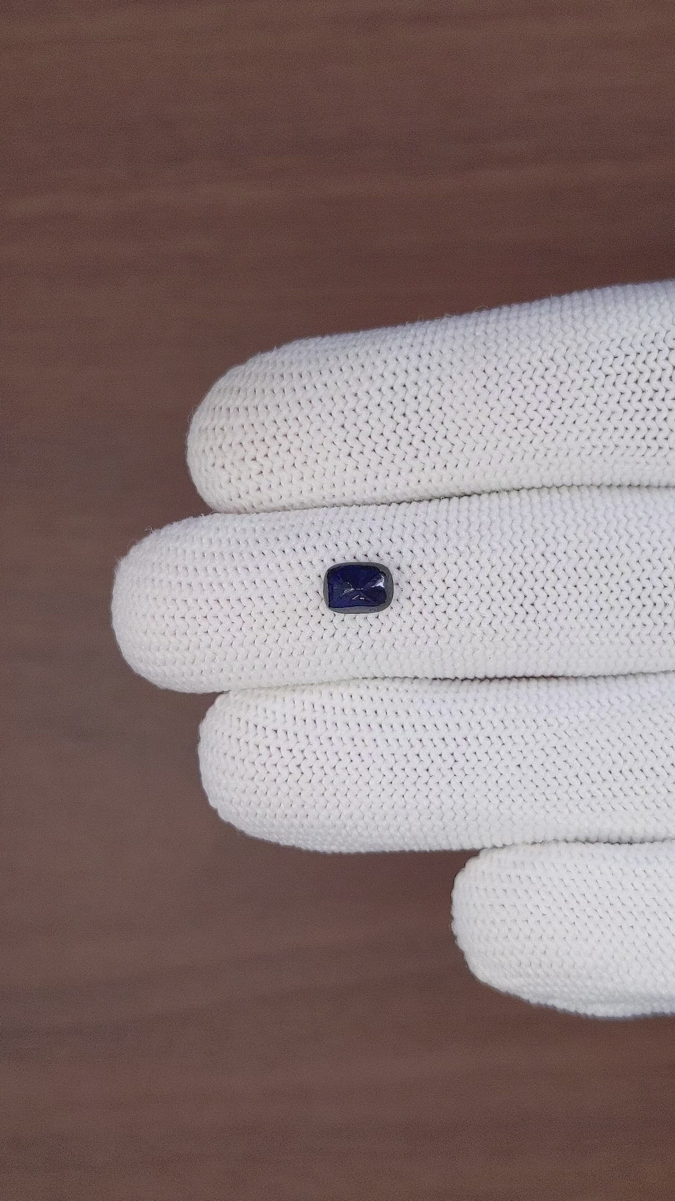 1.05 Ct. Blue Cabochon Sapphire from Madagascar Size Video