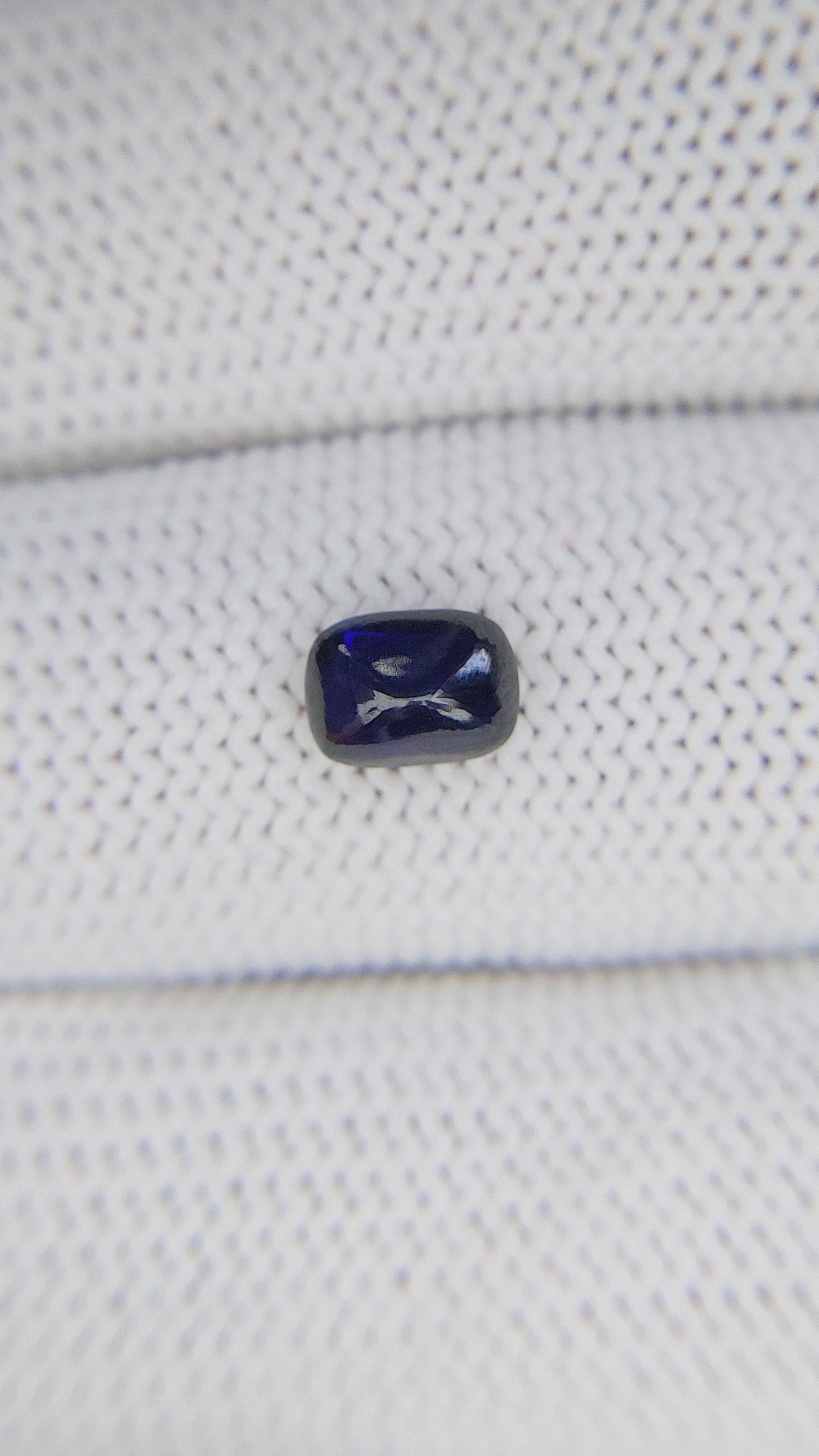 1.05 Ct. Blue Cabochon Sapphire from Madagascar Size Video