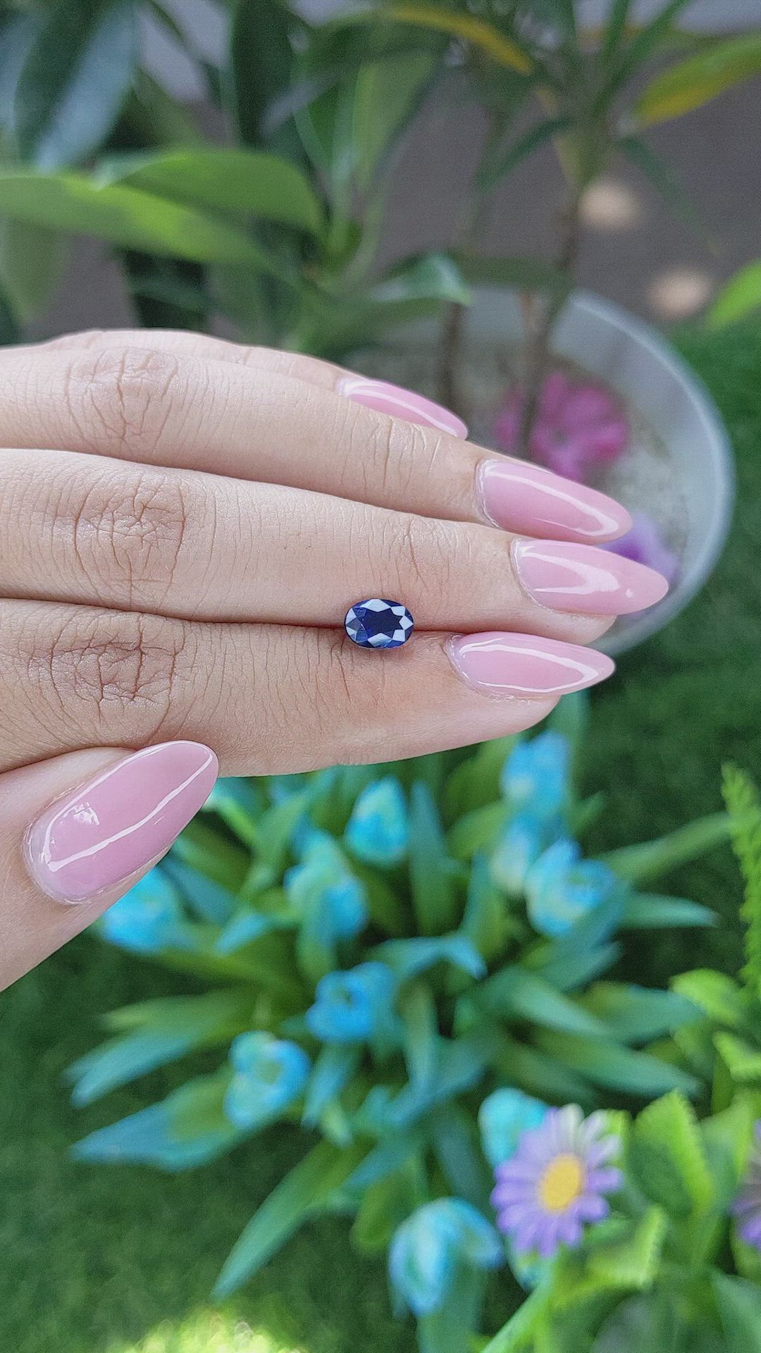 1.10 Ct. Blue Sapphire from Madagascar Size Video