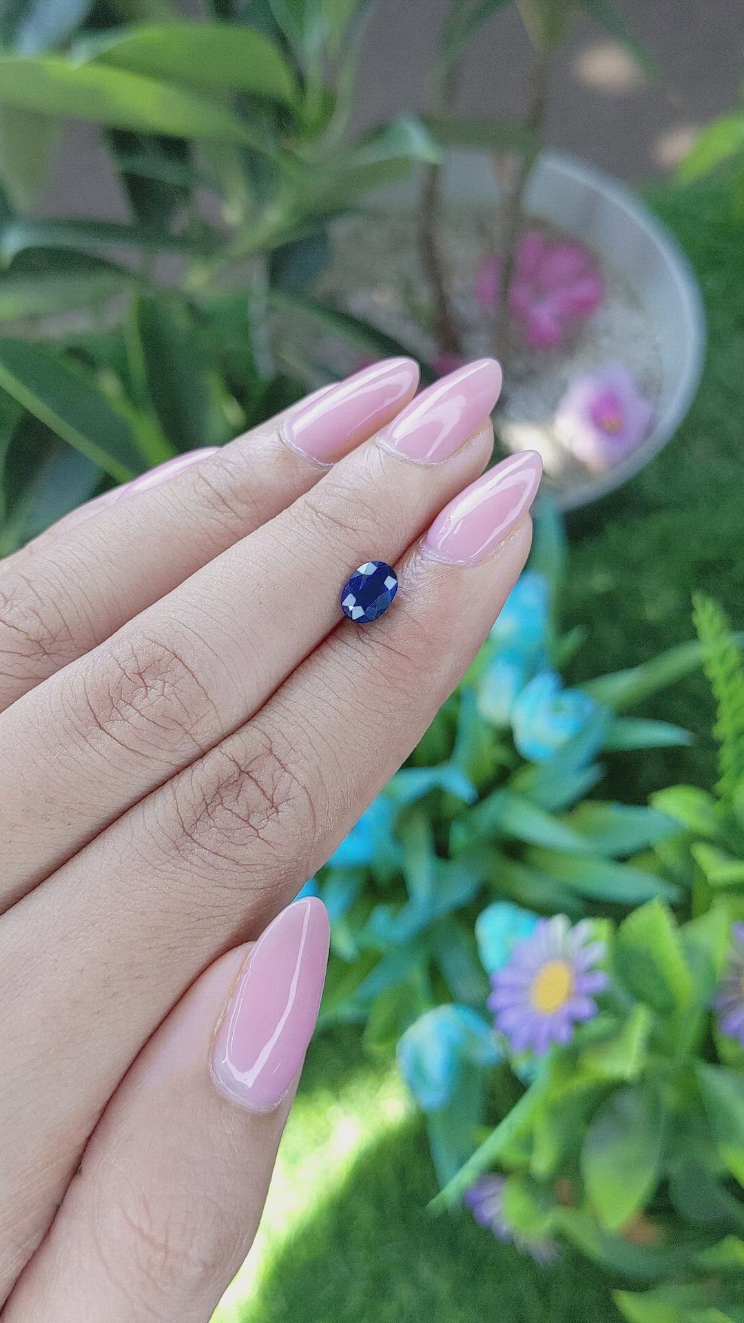 1.10 Ct. Blue Sapphire from Madagascar Size Video