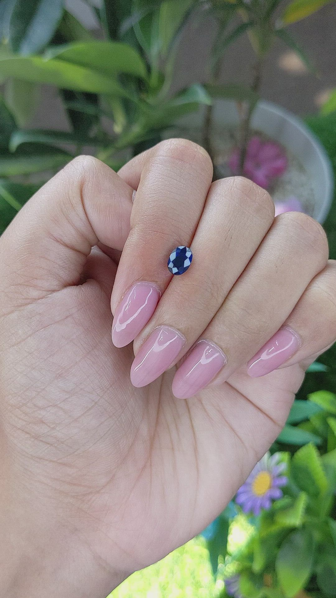 1.10 Ct. Blue Sapphire from Madagascar Size Video