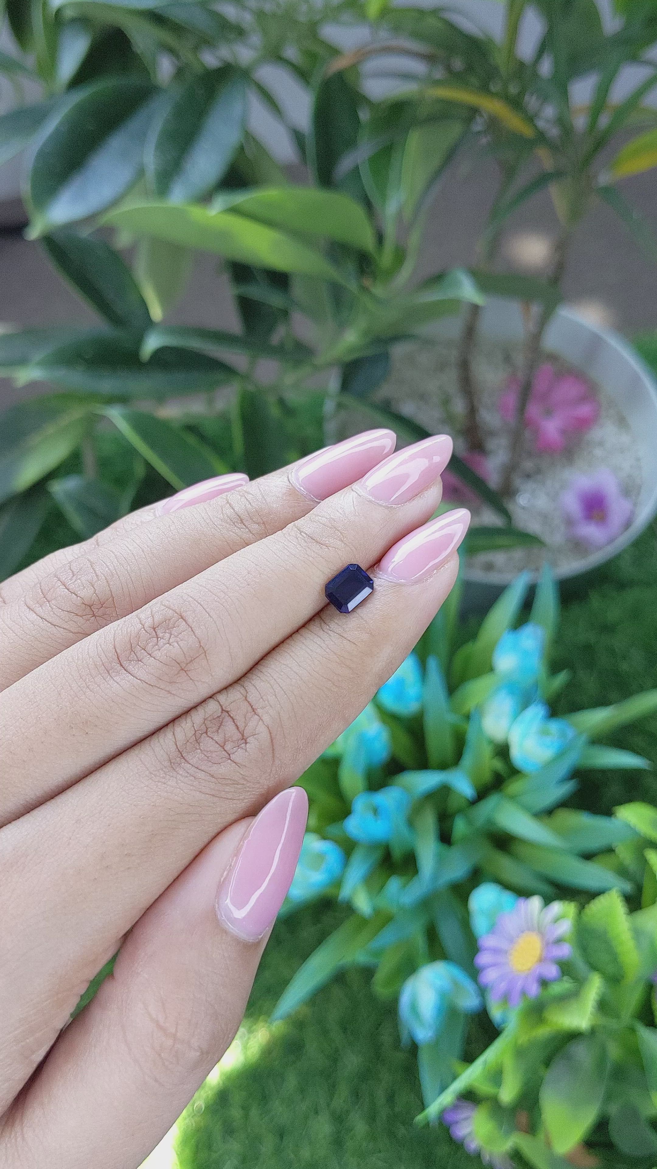 1.13 Ct. Blue Sapphire from Madagascar Size Video