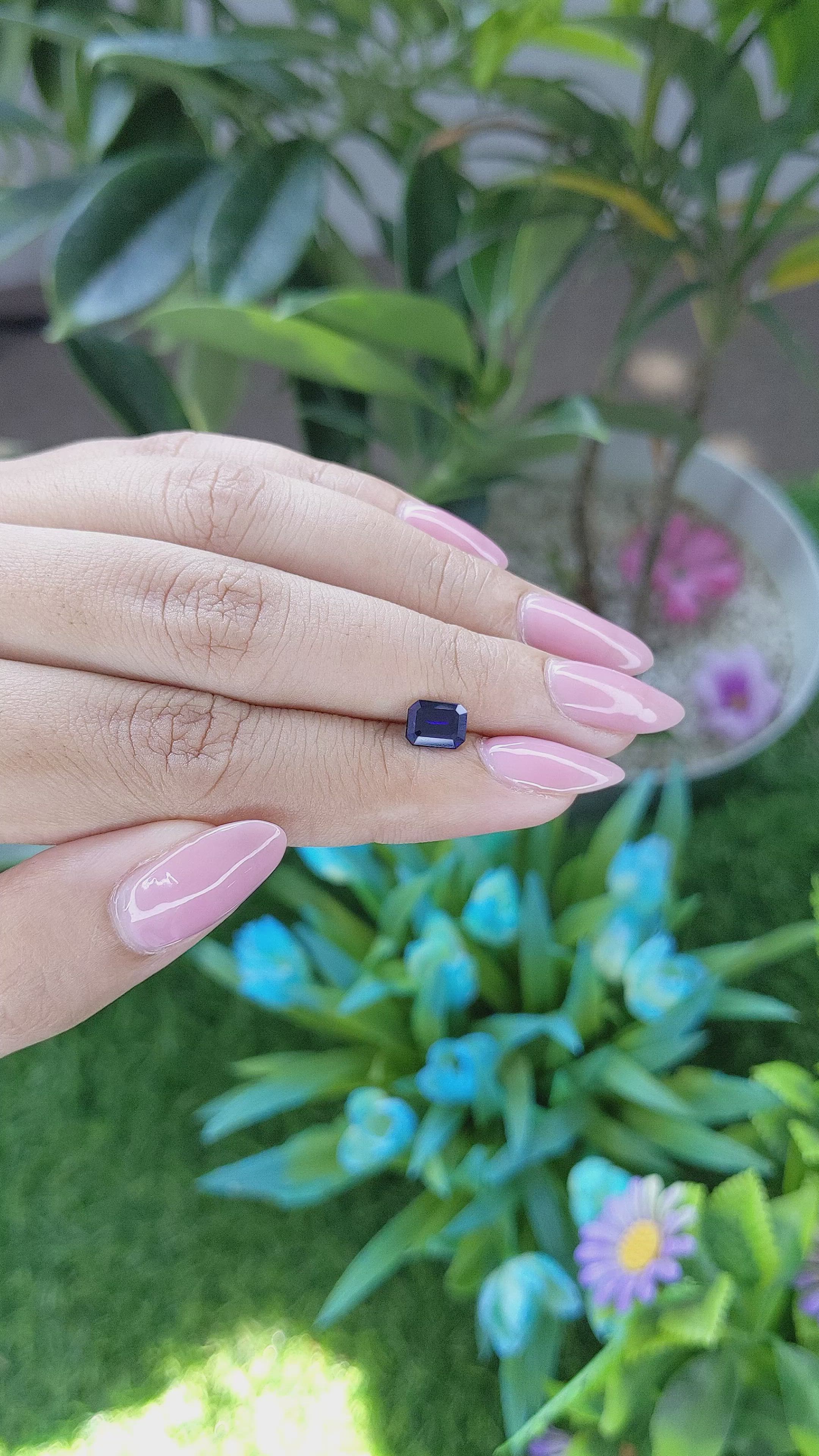 1.13 Ct. Blue Sapphire from Madagascar Size Video
