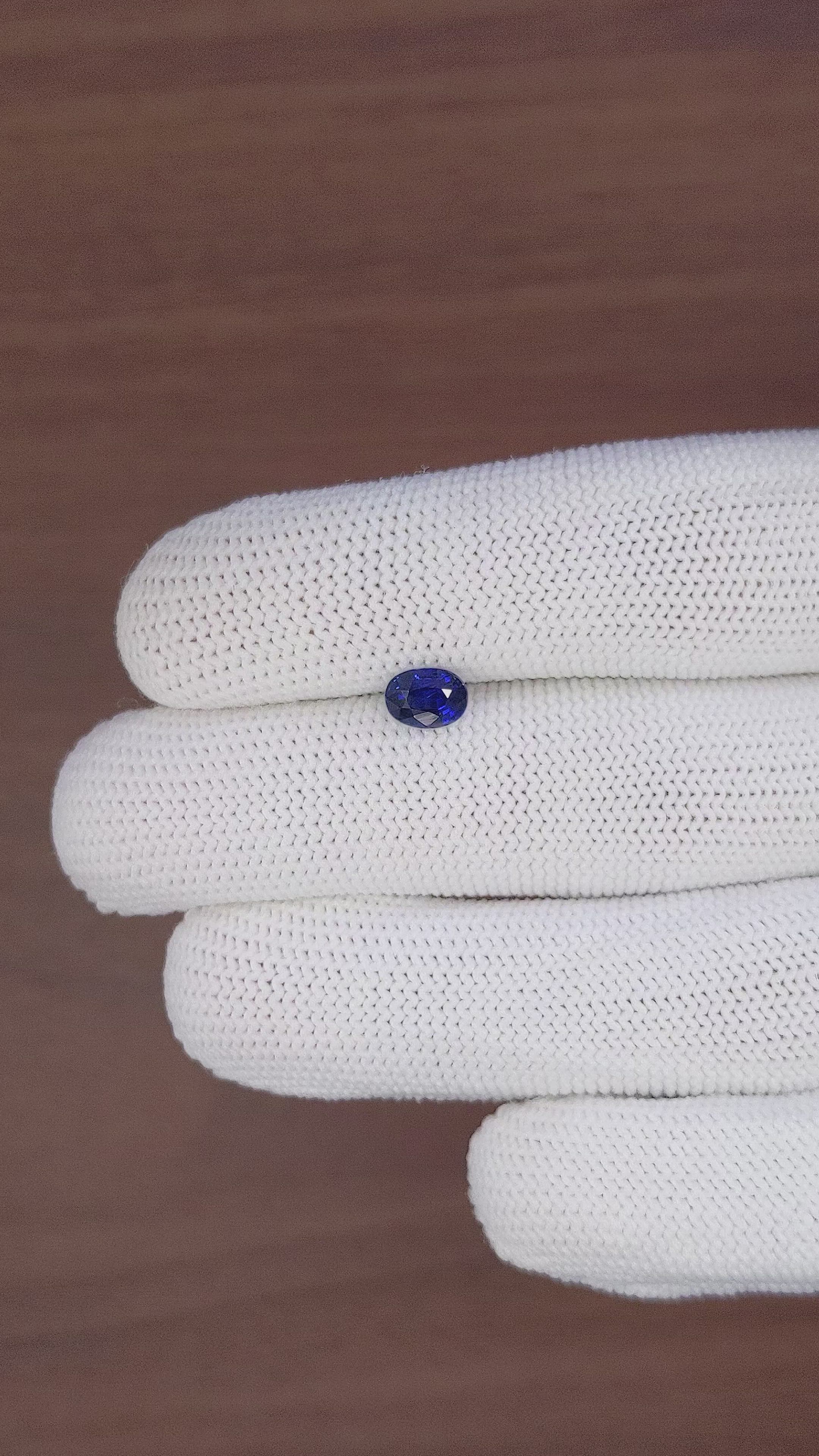 1.21 Ct. Blue Sapphire from Madagascar Size Video