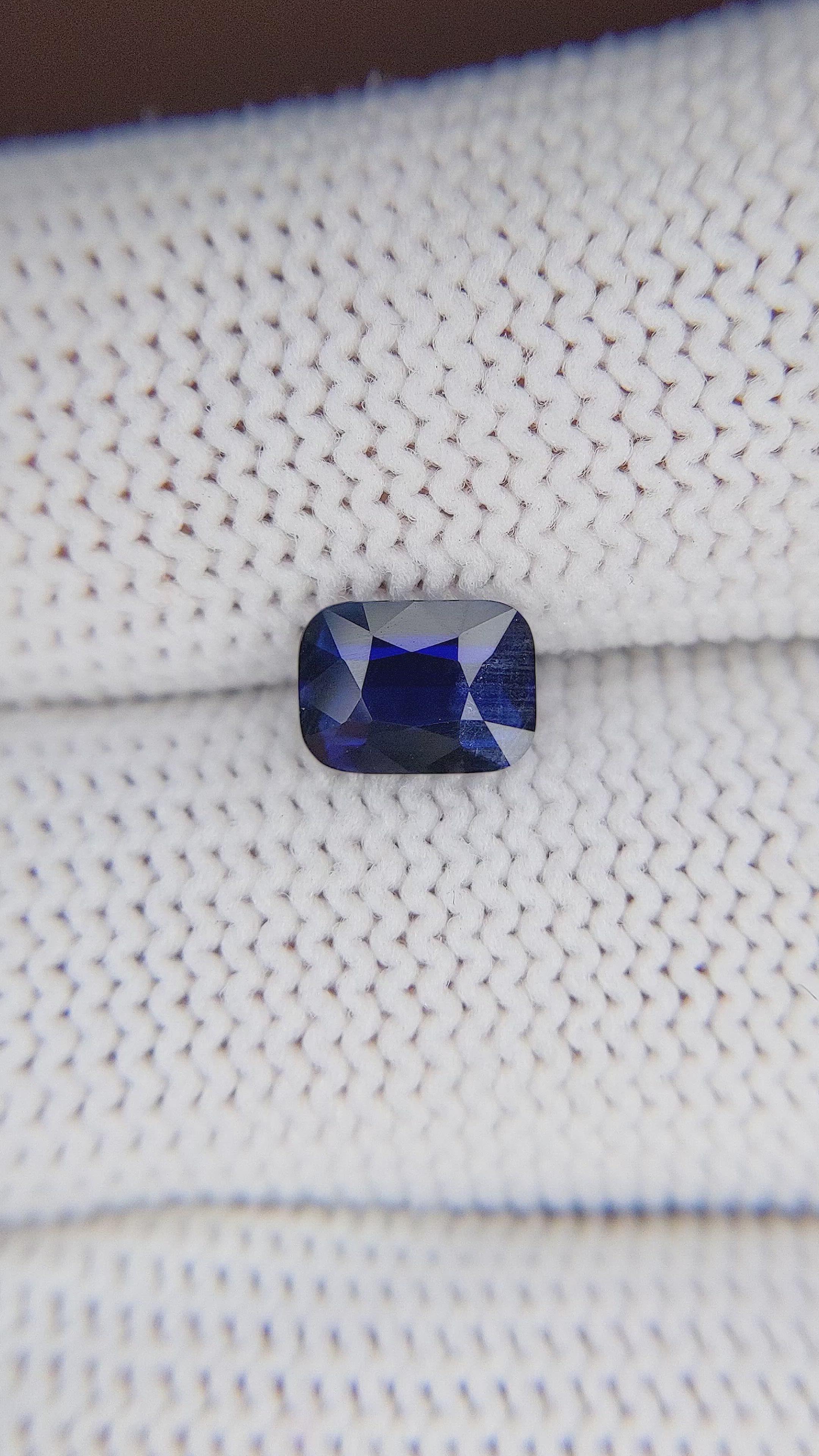 1.24 Ct. Blue Sapphire from Madagascar Size Video