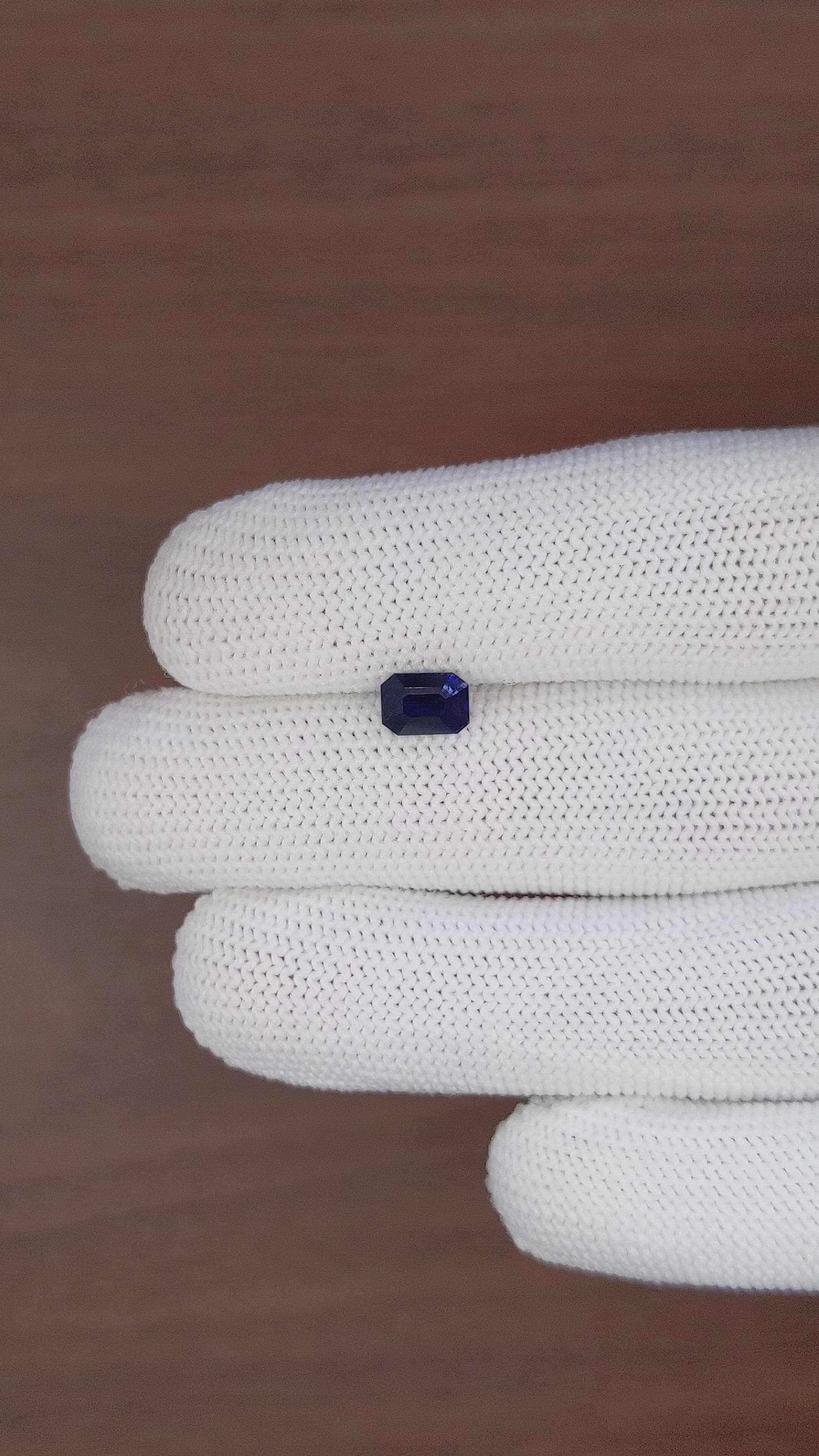 1.55 Ct. Blue Sapphire from Madagascar Size Video