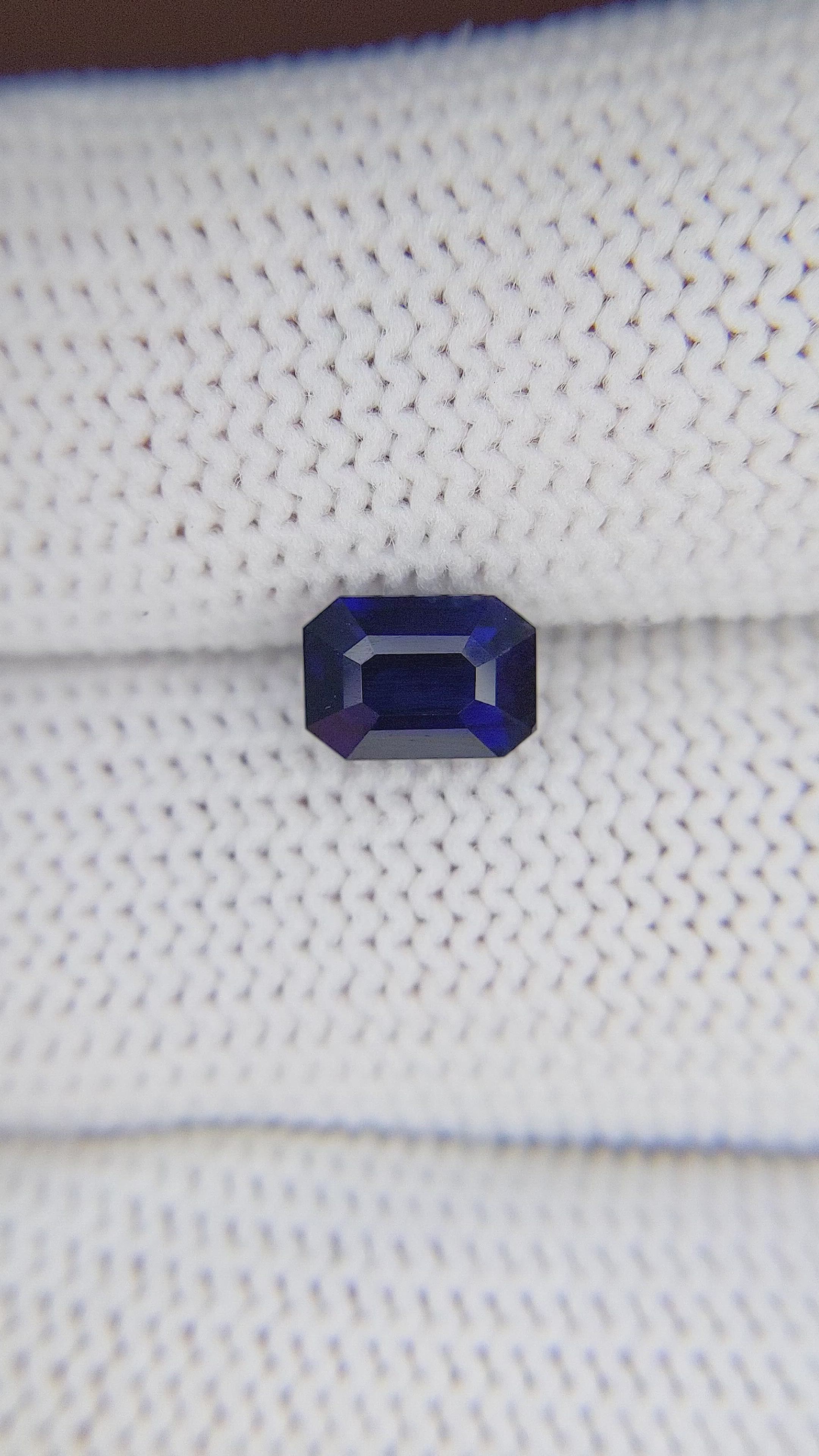 1.55 Ct. Blue Sapphire from Madagascar Size Video