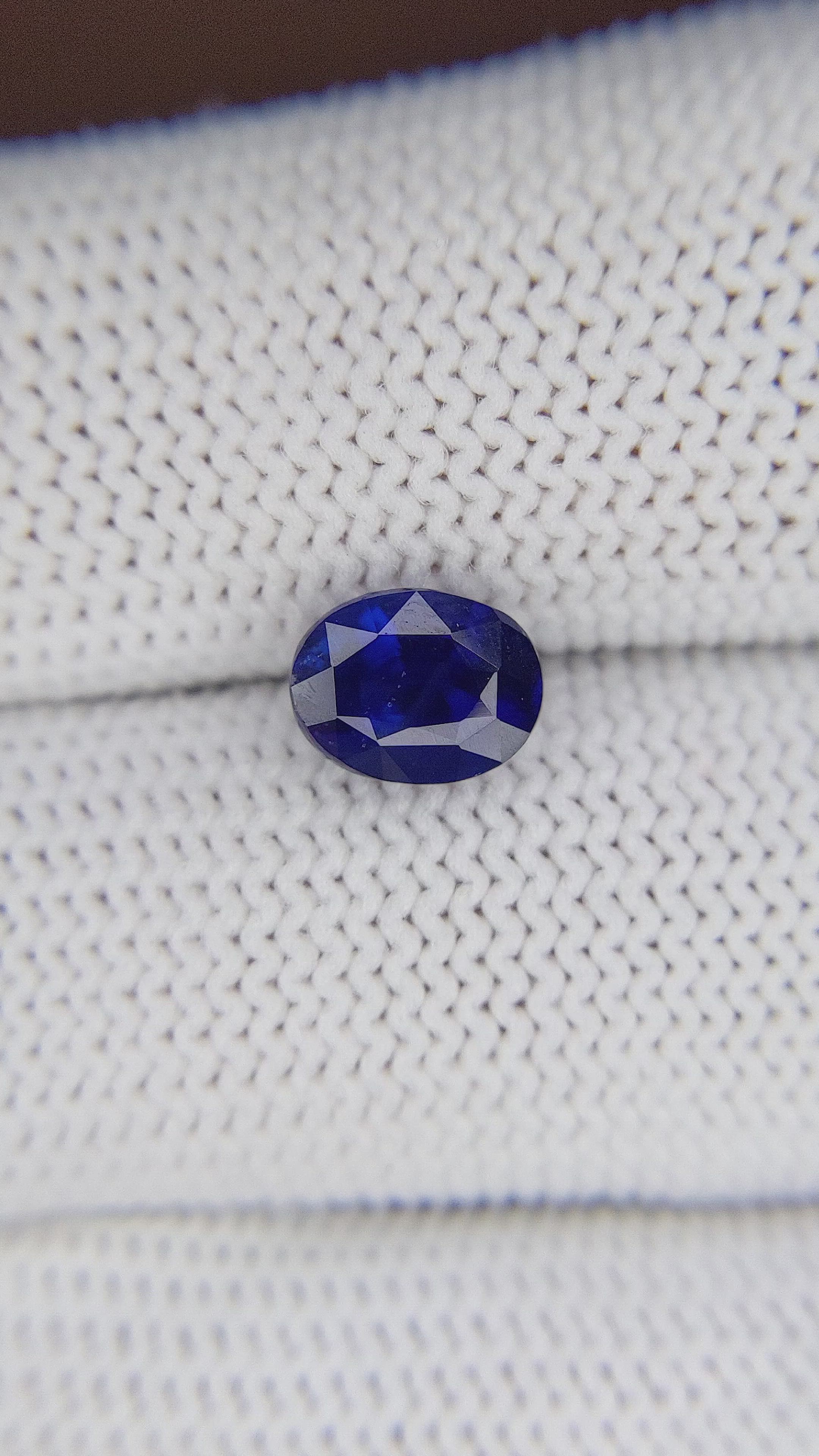 2.01 Ct. Blue Sapphire from Tanzania Size Video