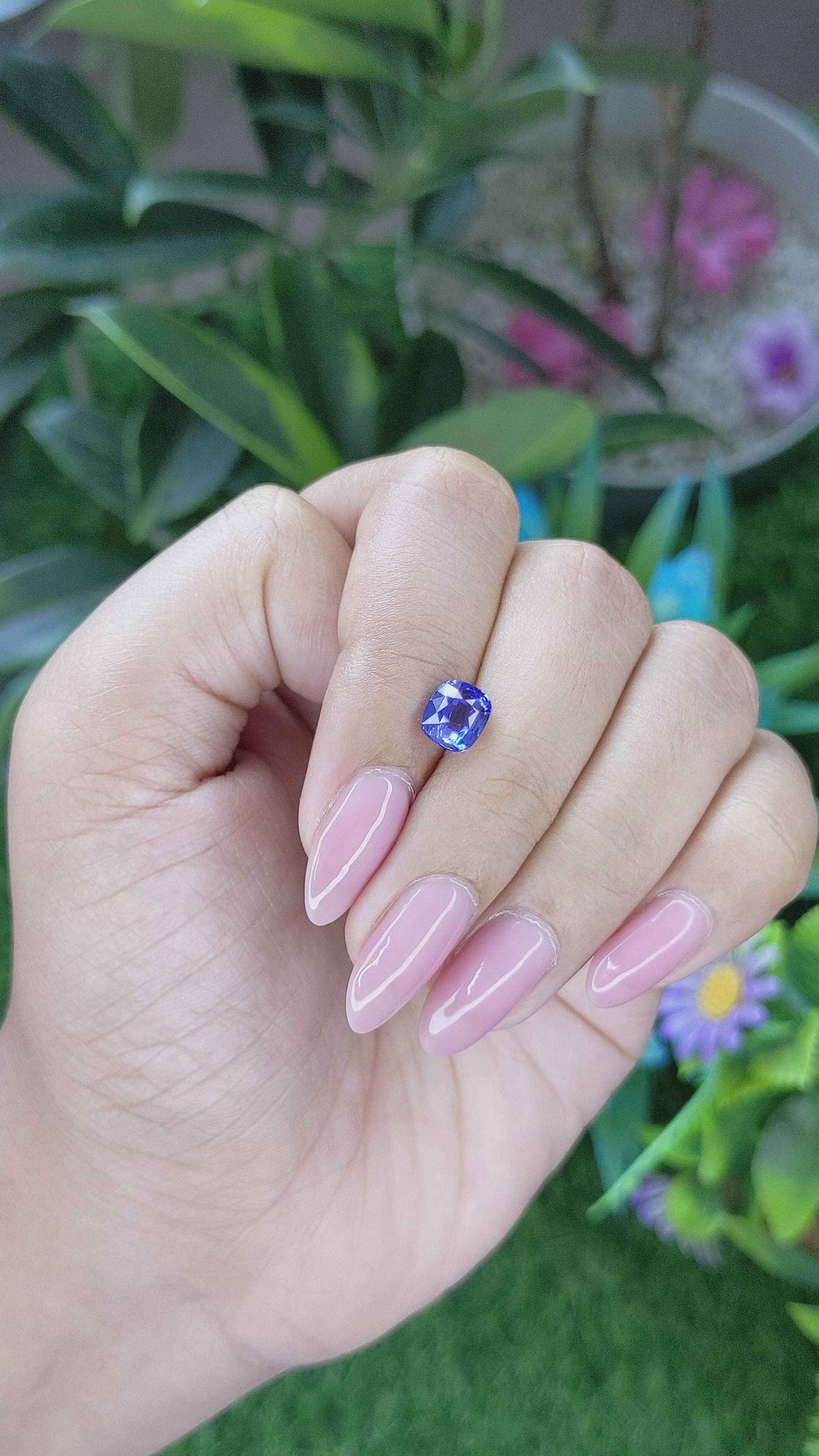 2.01 Ct. Blue Sapphire from Tanzania Size Video