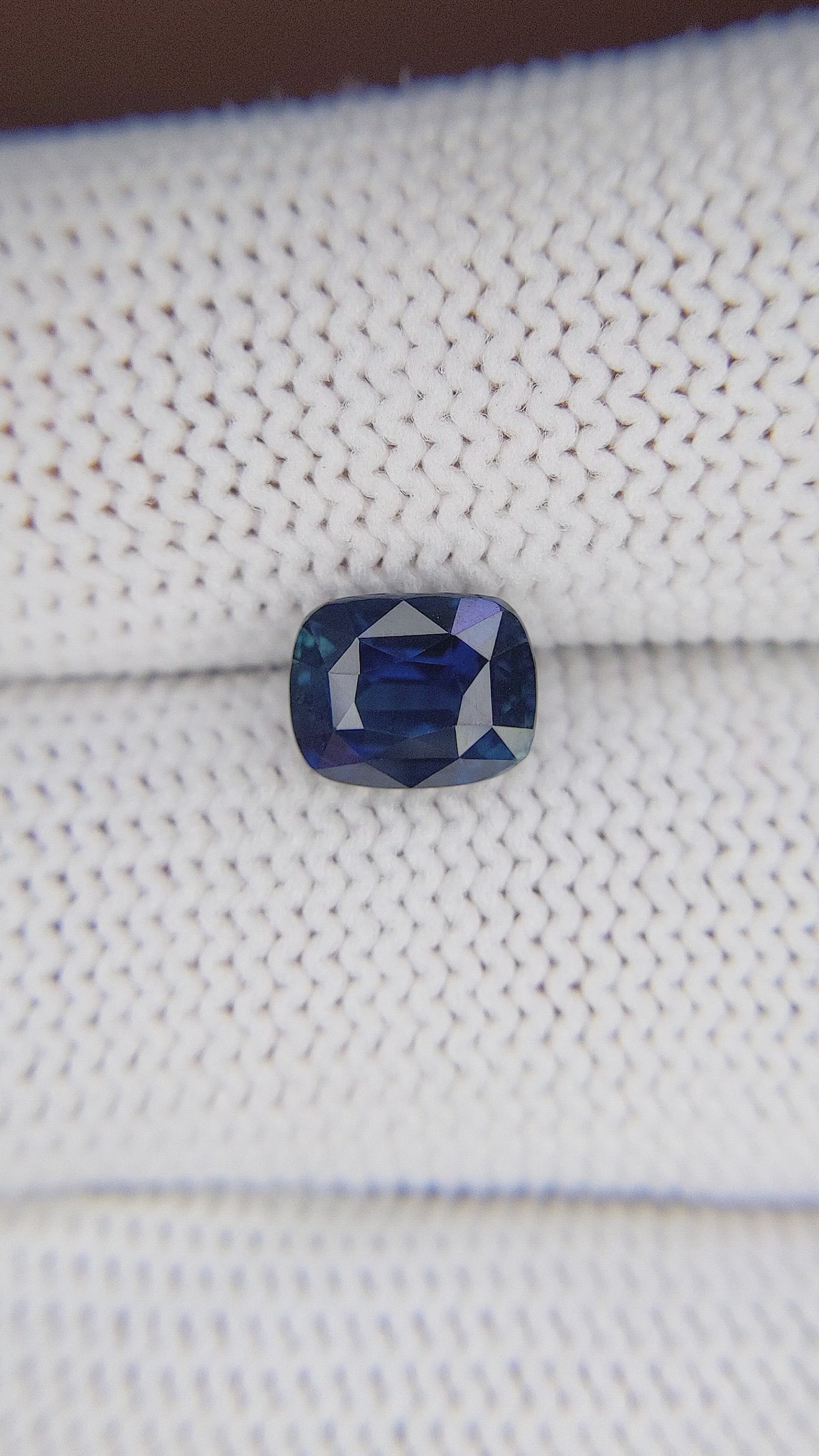 2.04 Ct. Blue Sapphire from Tanzania Size Video