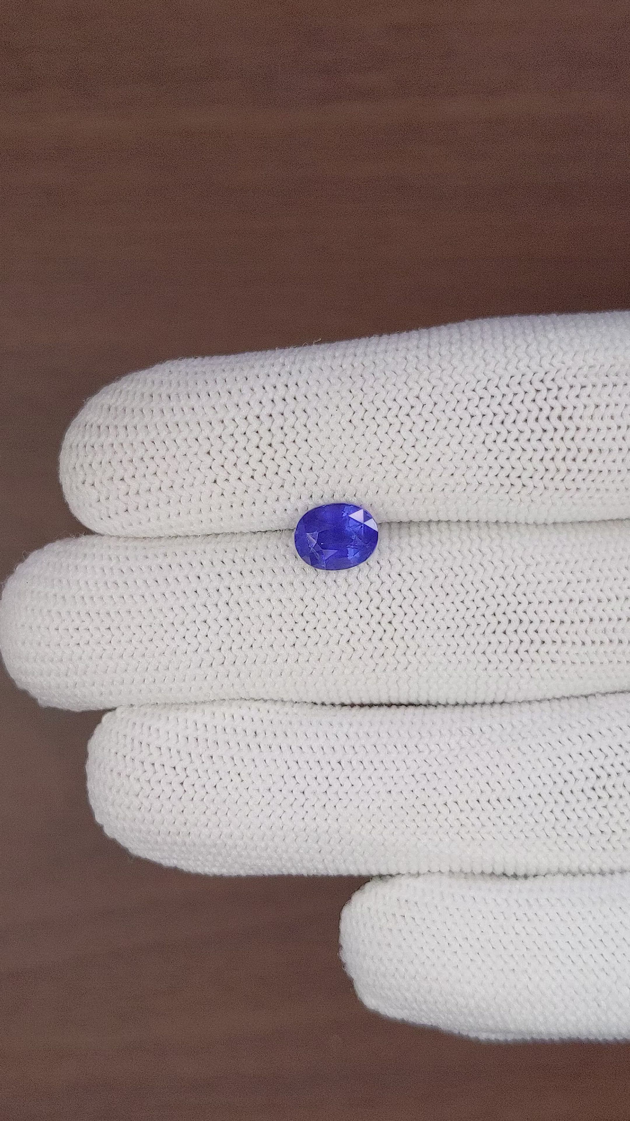 2.08 Ct. Blue Sapphire from Tanzania Size Video