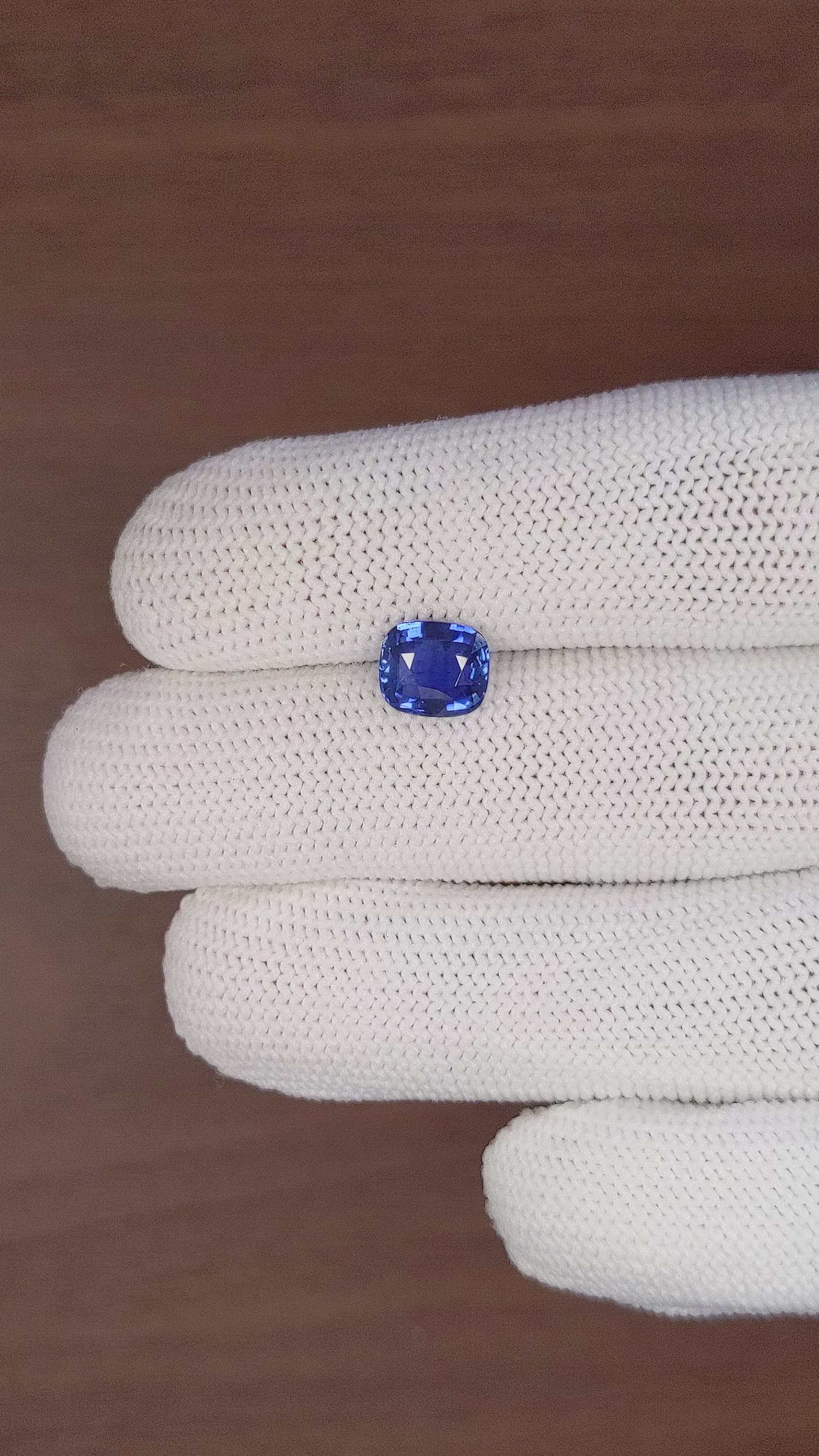 2.18 Ct. Blue Sapphire from Tanzania Size Video