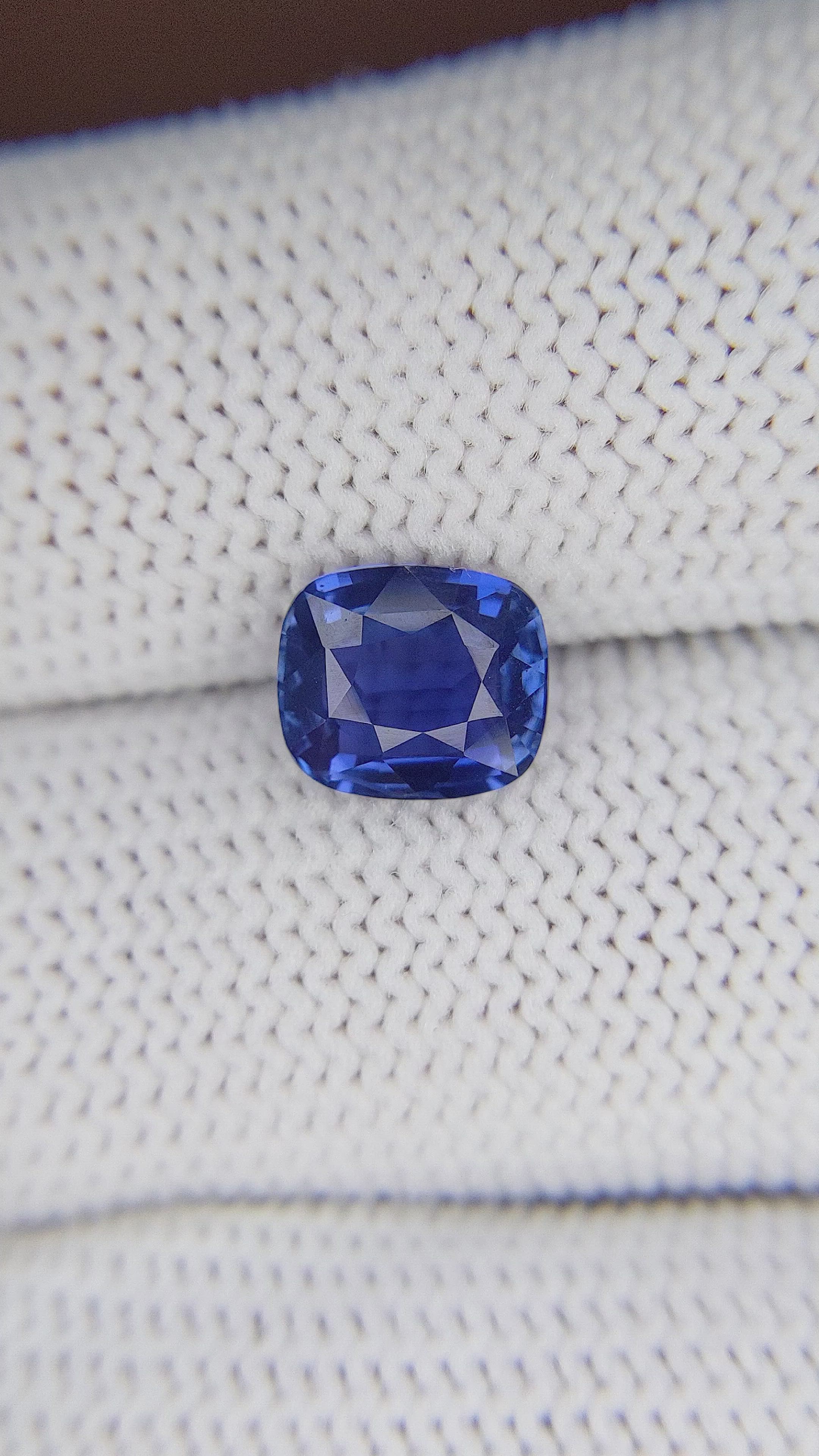2.18 Ct. Blue Sapphire from Tanzania Size Video